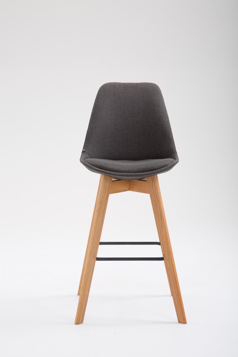 Tabouret de Metz tissu blanc