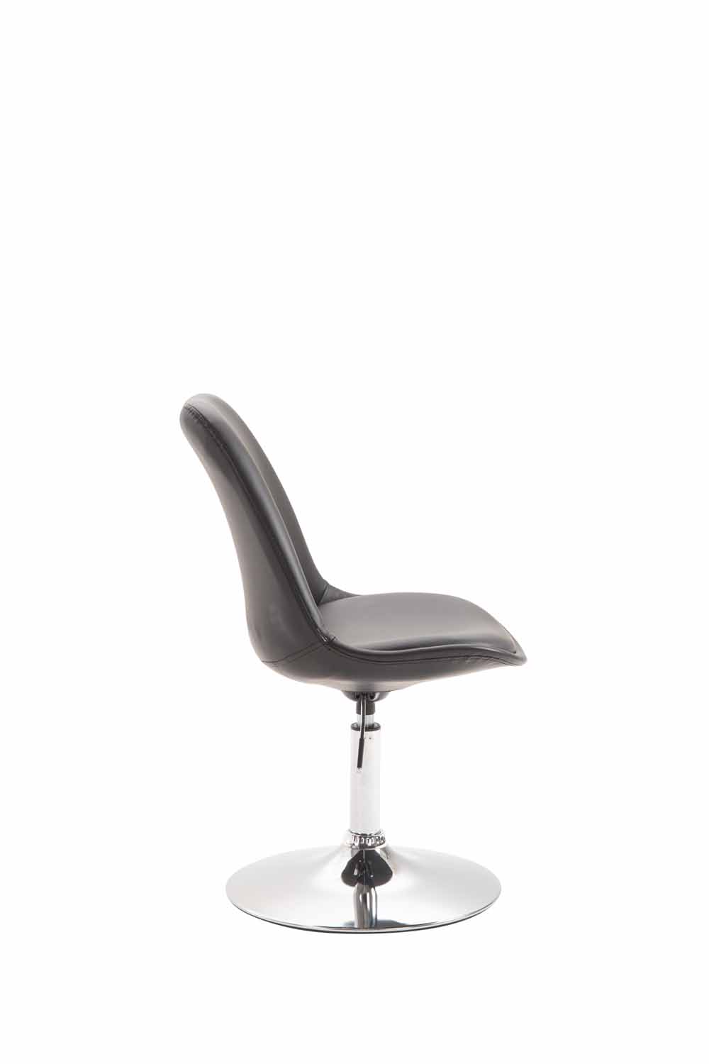 Chaise de salle à manger Maverick en similicuir avec pied trompette