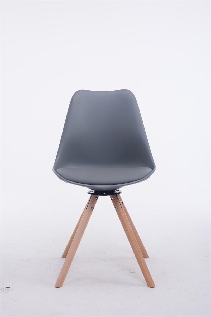 Chaise de salle à manger pivotante Troyes Similicuir pieds en forme ronde