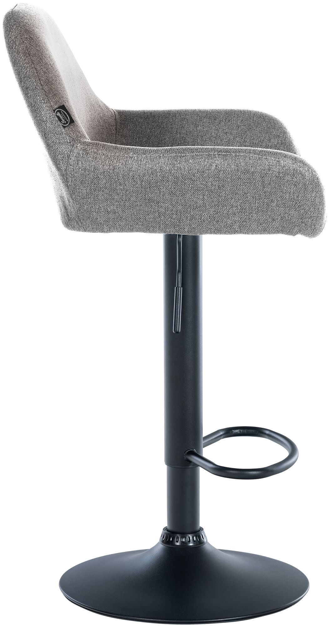 Lot de 2 tabourets de bar Braga en tissu