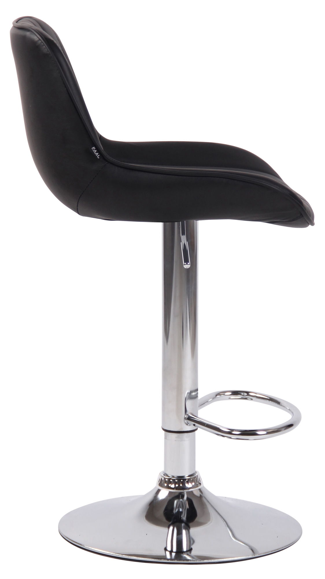 Lot de 2 Tabourets de bar Lentini en Similicuir Pied trompette en Métal
