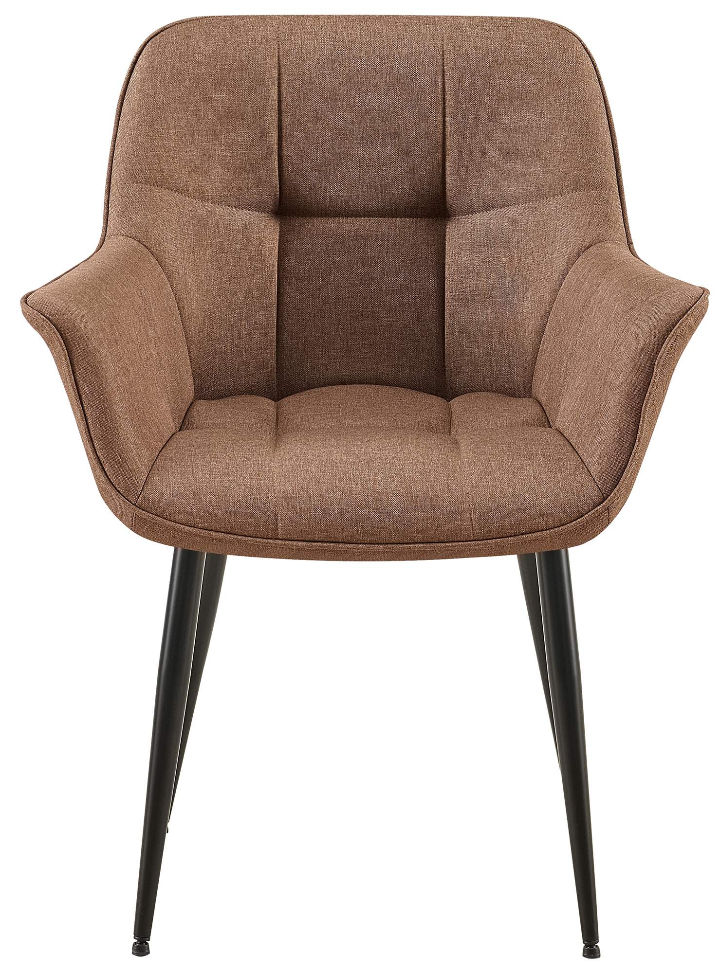 Chaise de salle à manger Roseville avec accoudoirs et pieds en métal