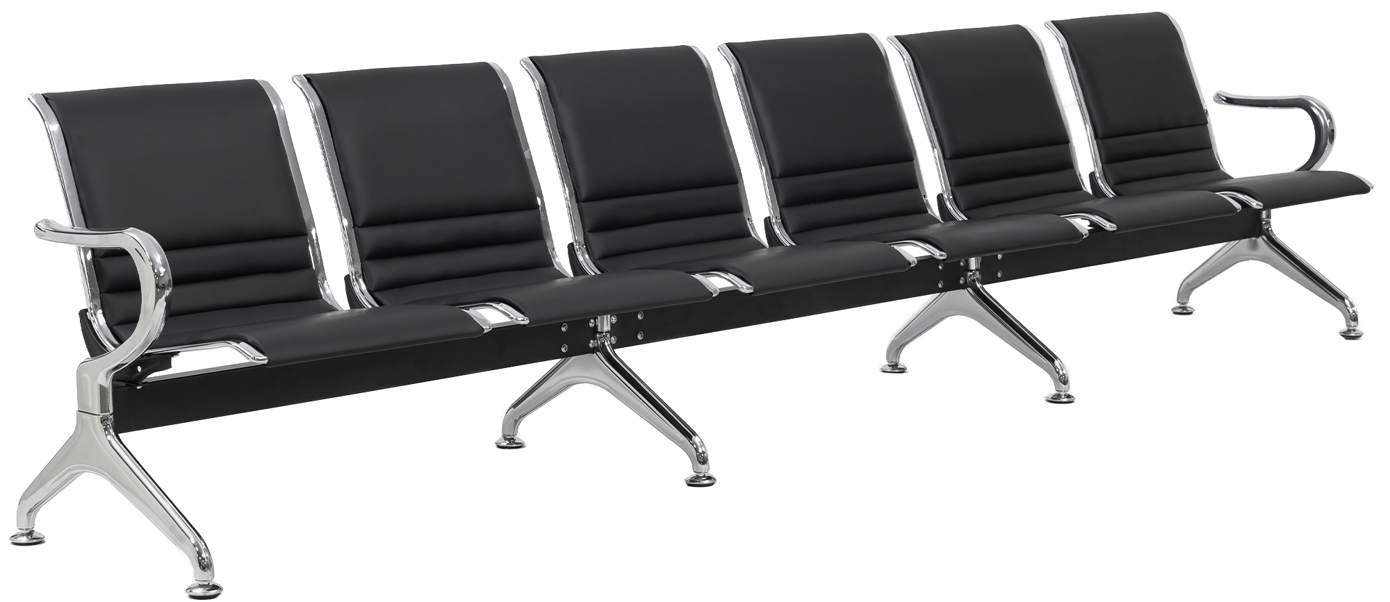 Banc d'attente Frankfurt - design moderne, assise confortable, montage facile, ideal pour halls et espaces publics