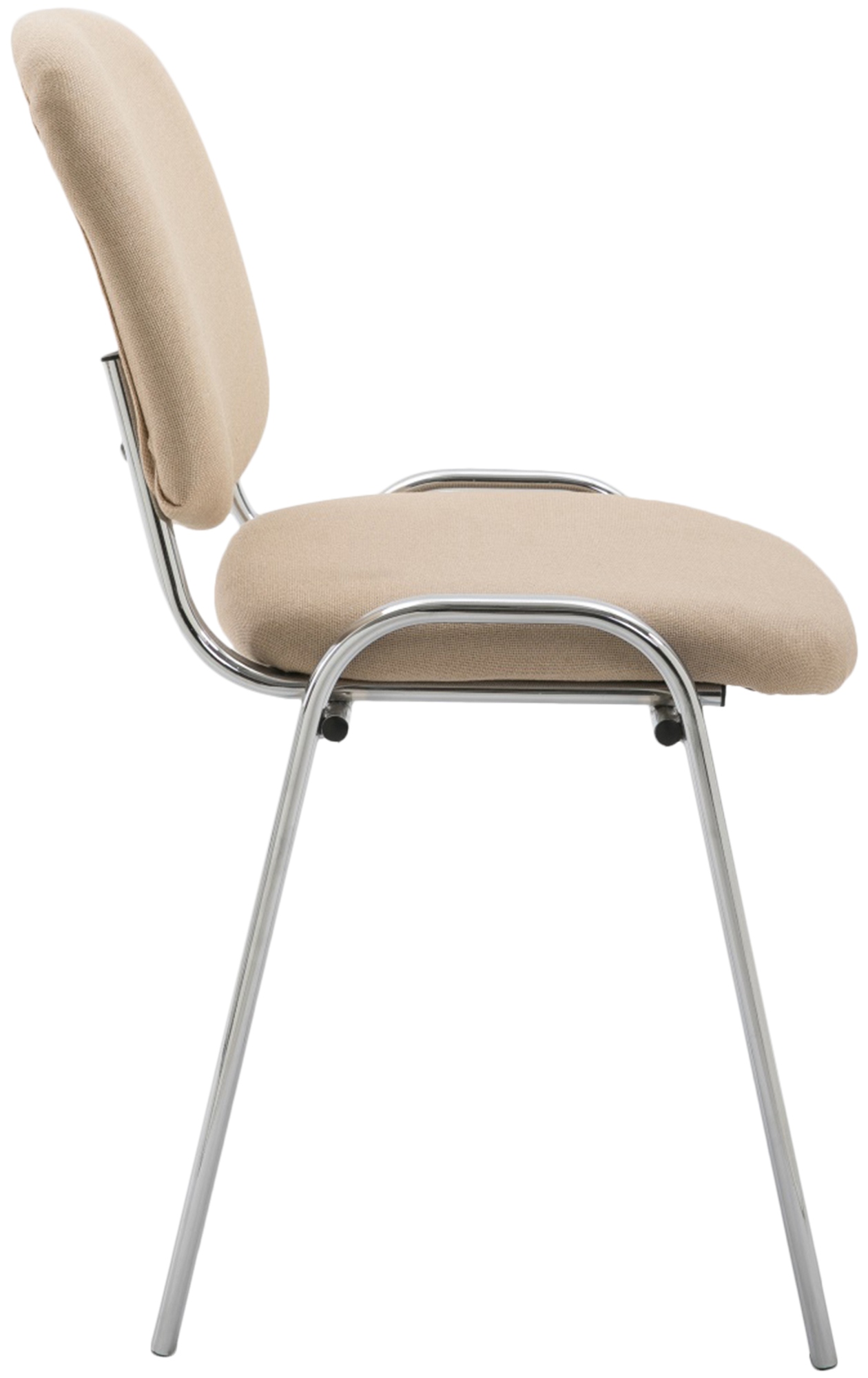 Chaise visiteur Ken support chromé tissu