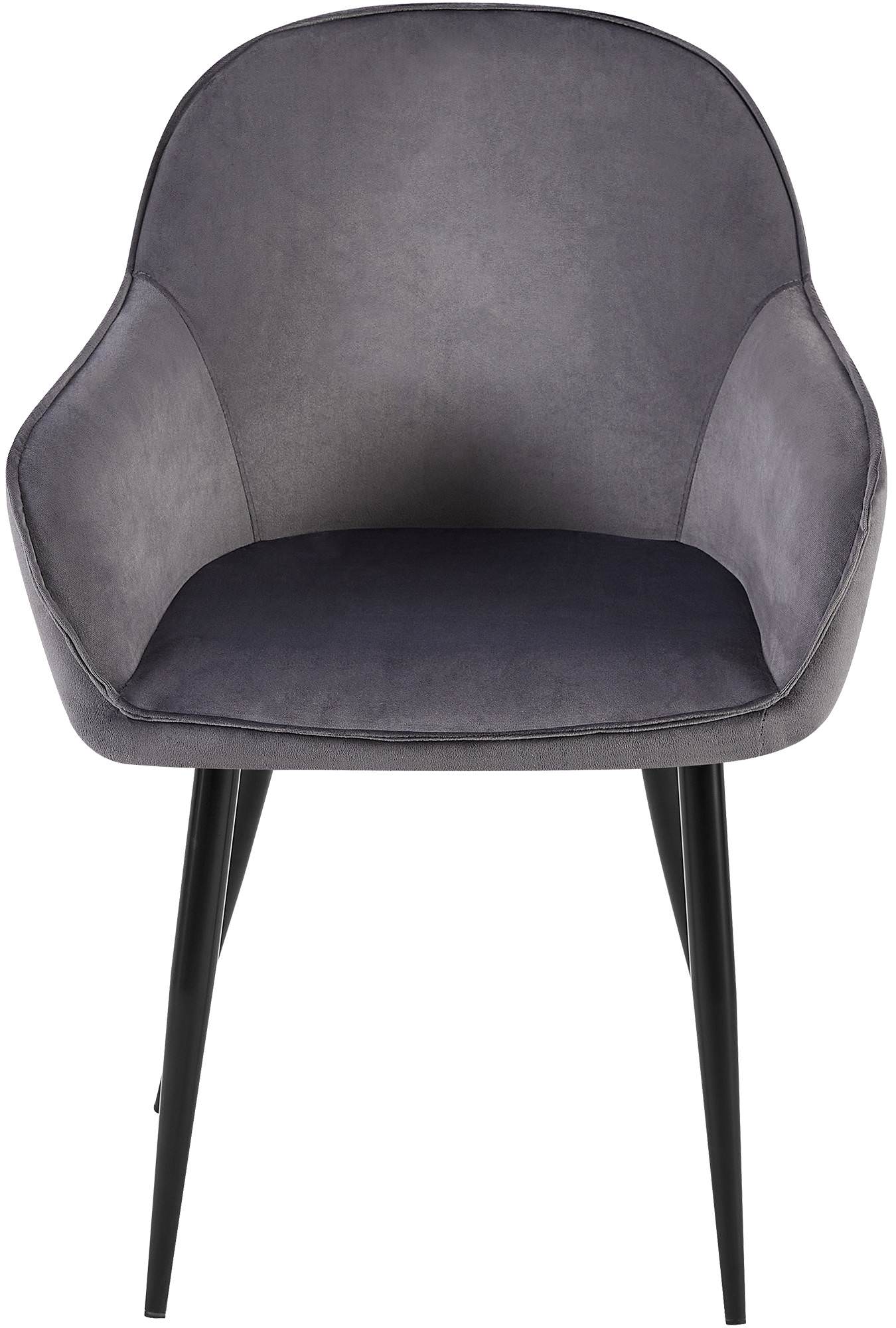 Lot de 2 chaises de salle à manger Boise velours