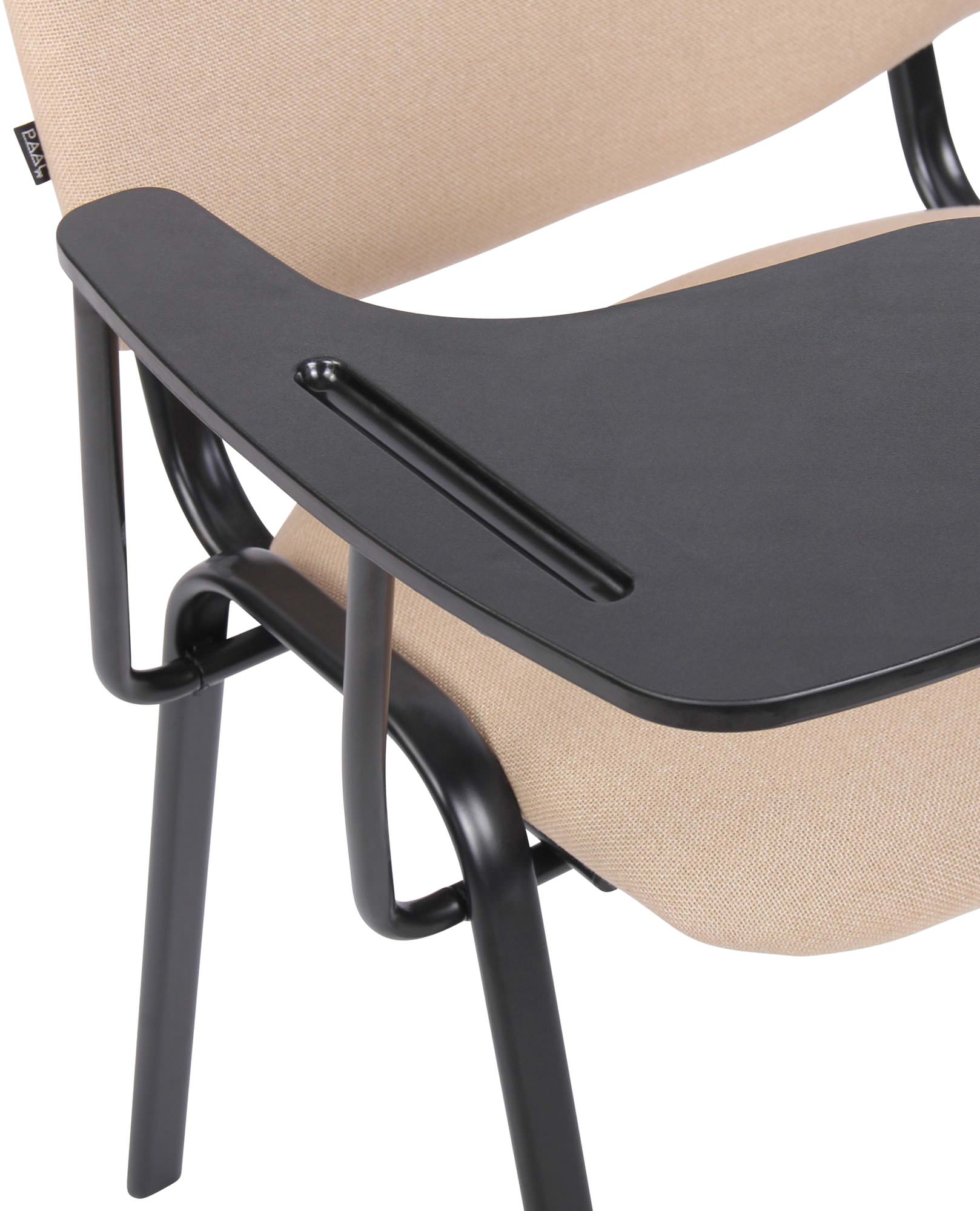 Lot de 4 Chaises Ken en tissu avec tablette rabattable