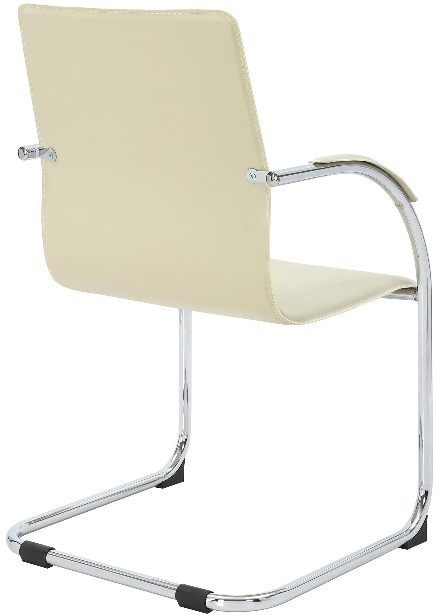 Chaise cantilever Noeleen en simili cuir