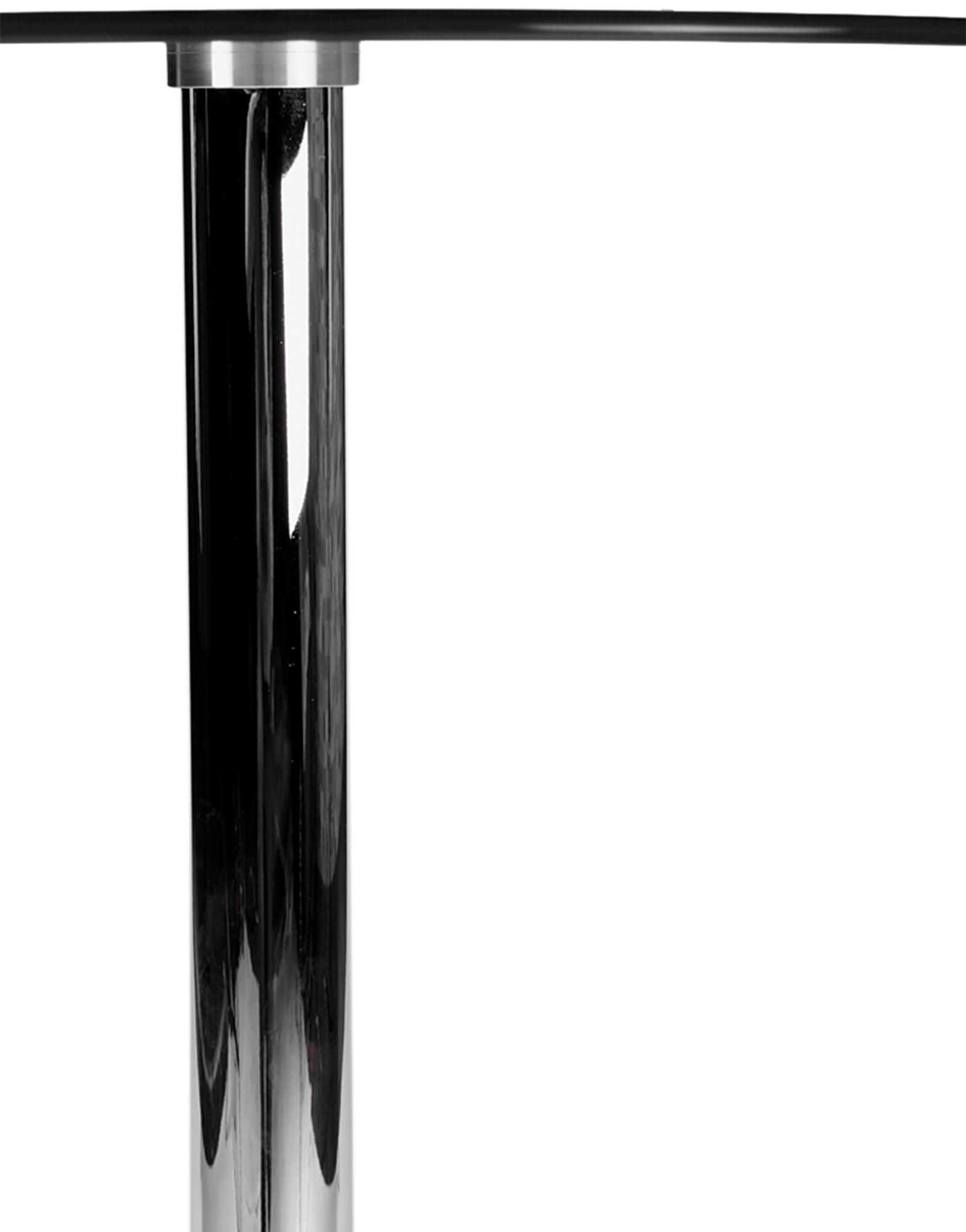 Table en verre ronde avec hauteur de 105 cm