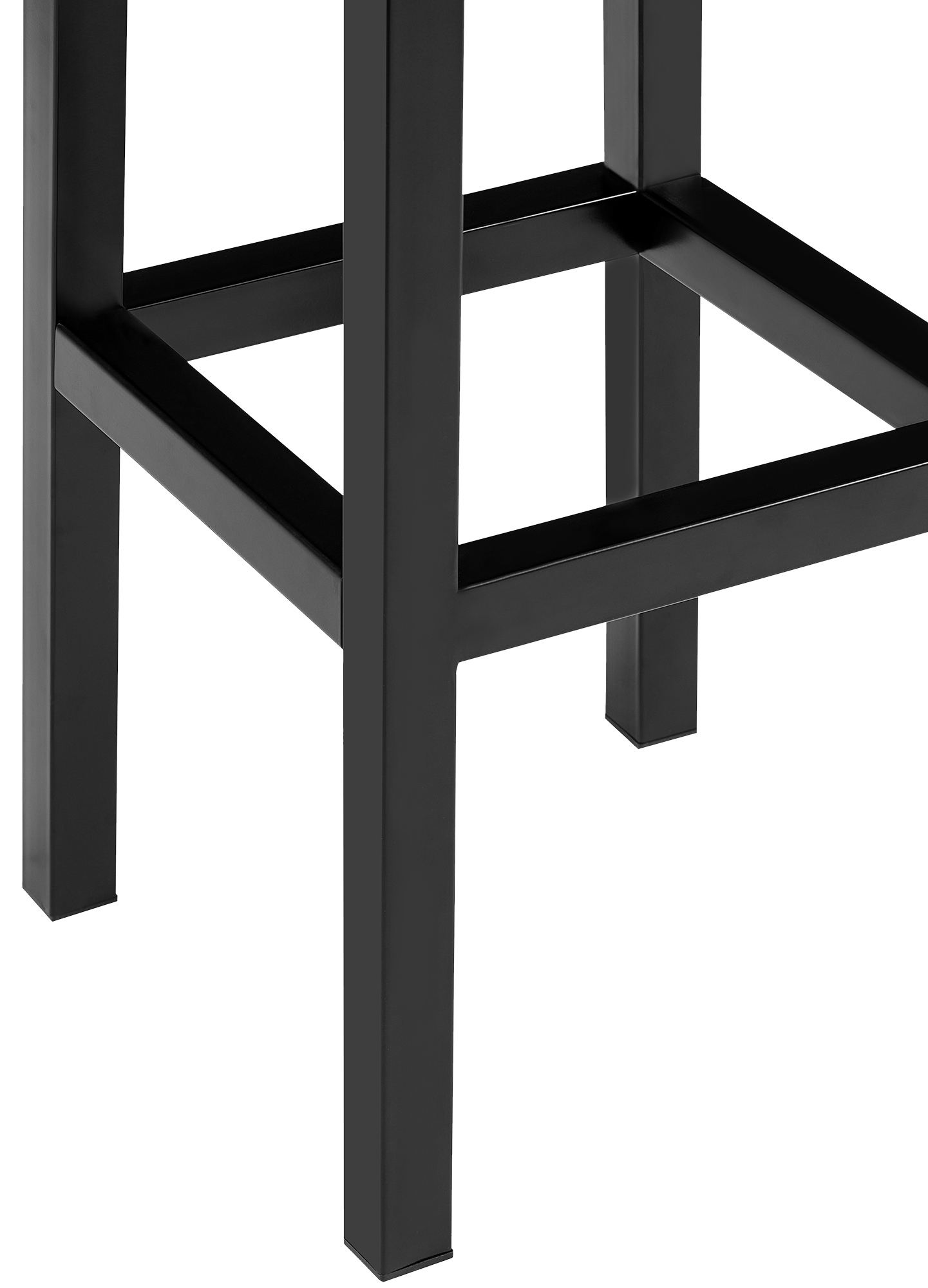 Tabouret de bar Taylor hauteur d'assise 83 cm piètement métal noir