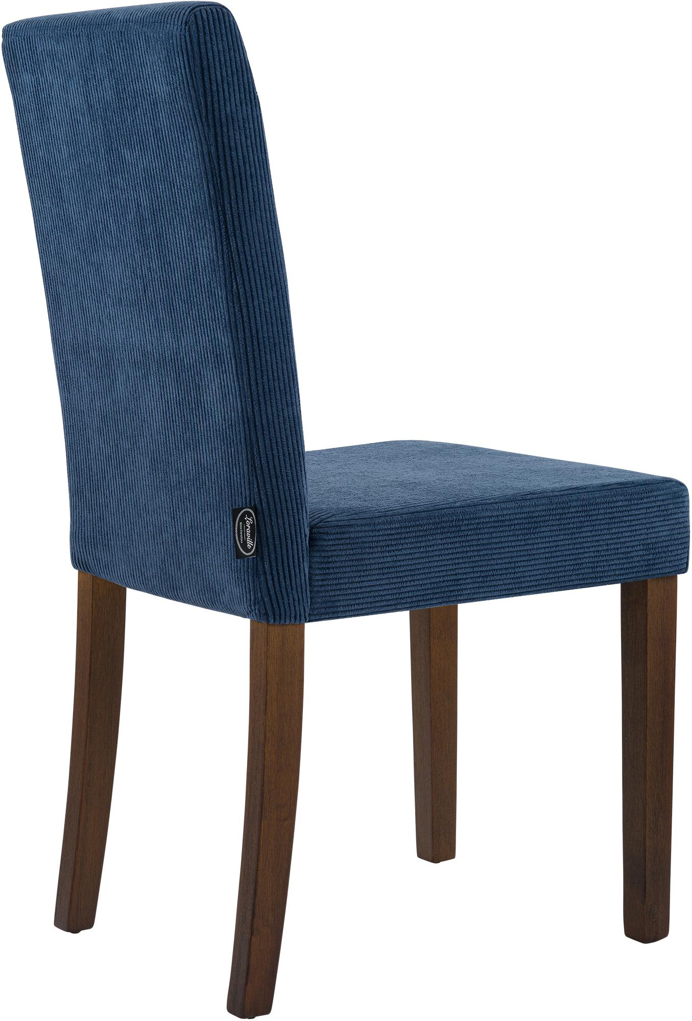 Chaise de salle à manger Ina velours côtelé