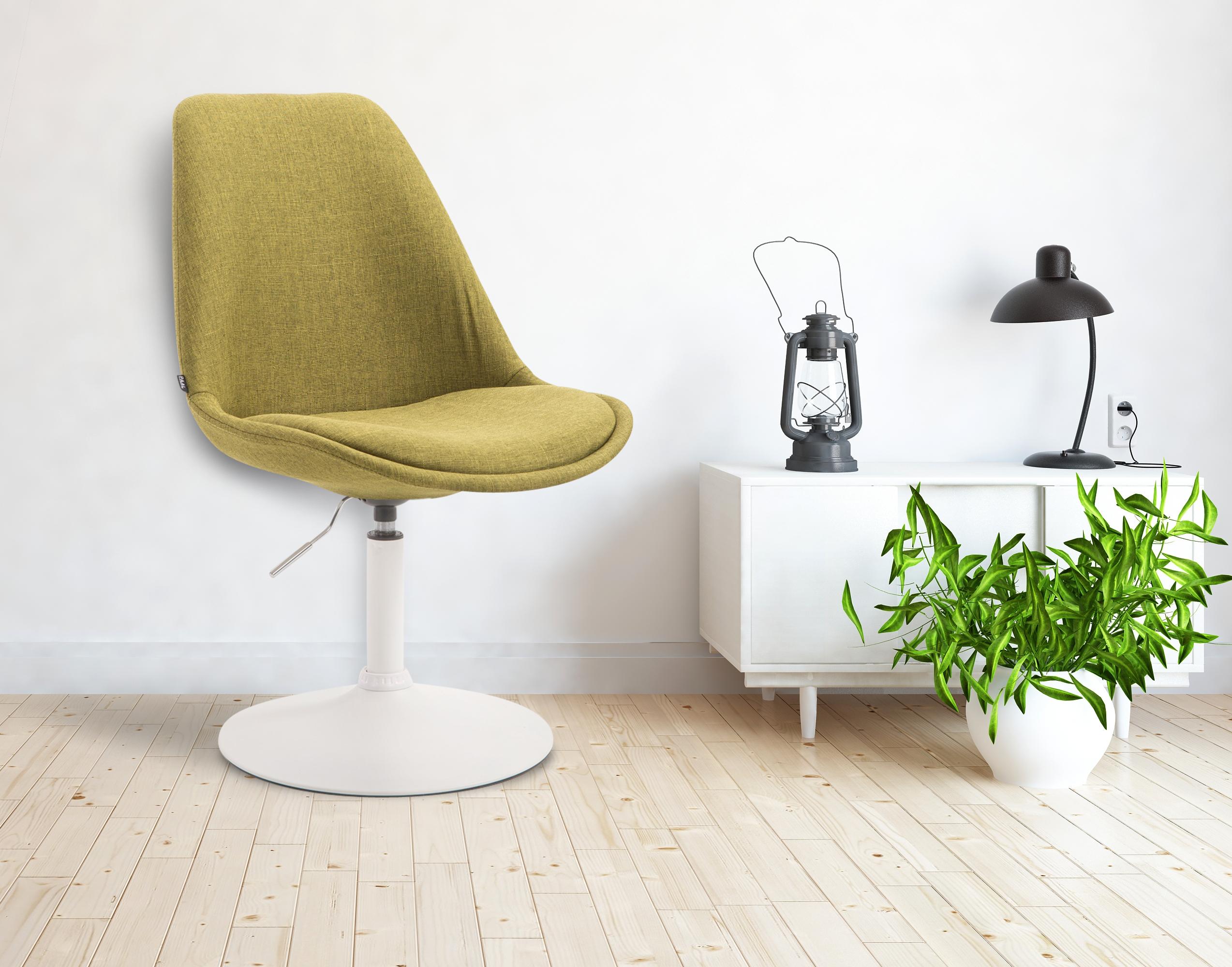 Chaise de salle à manger Maverick tissu avec pied trompette