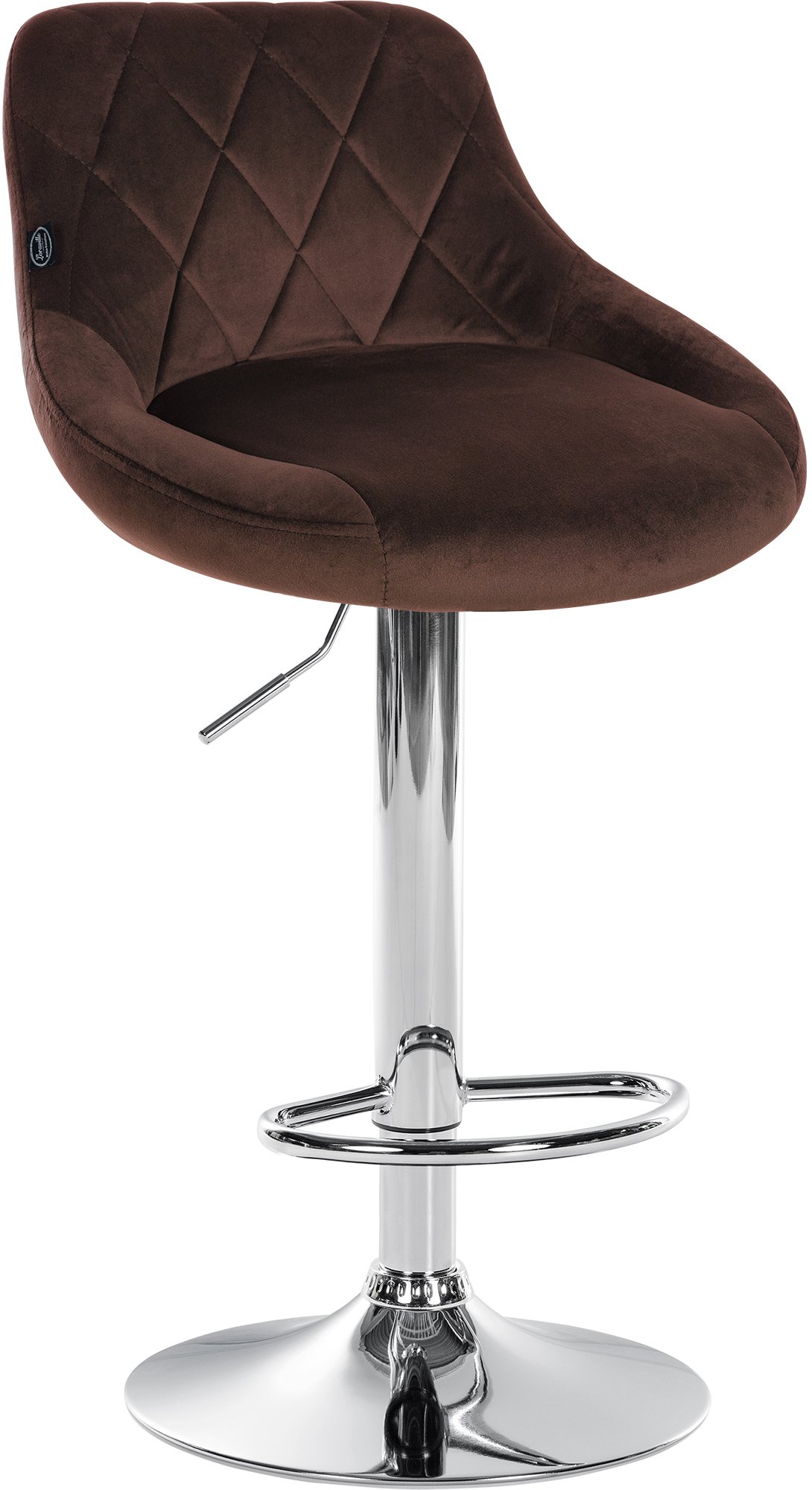Lot de 2 tabourets de bar Lazio velours