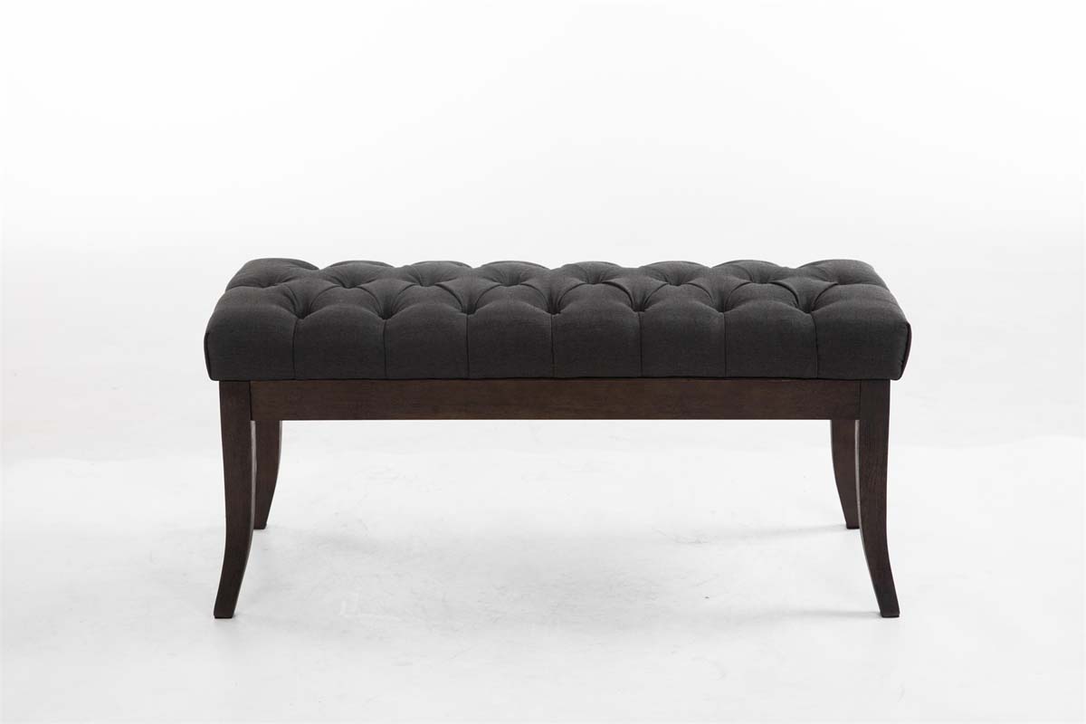 Banc Ramses tissu antique sombre