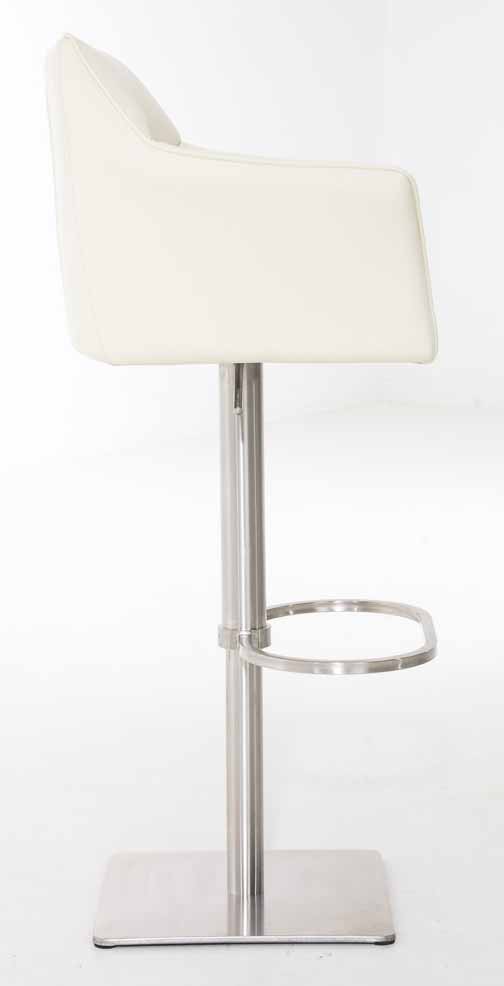 Lot de 2 tabourets de bar Damaso en similicuir