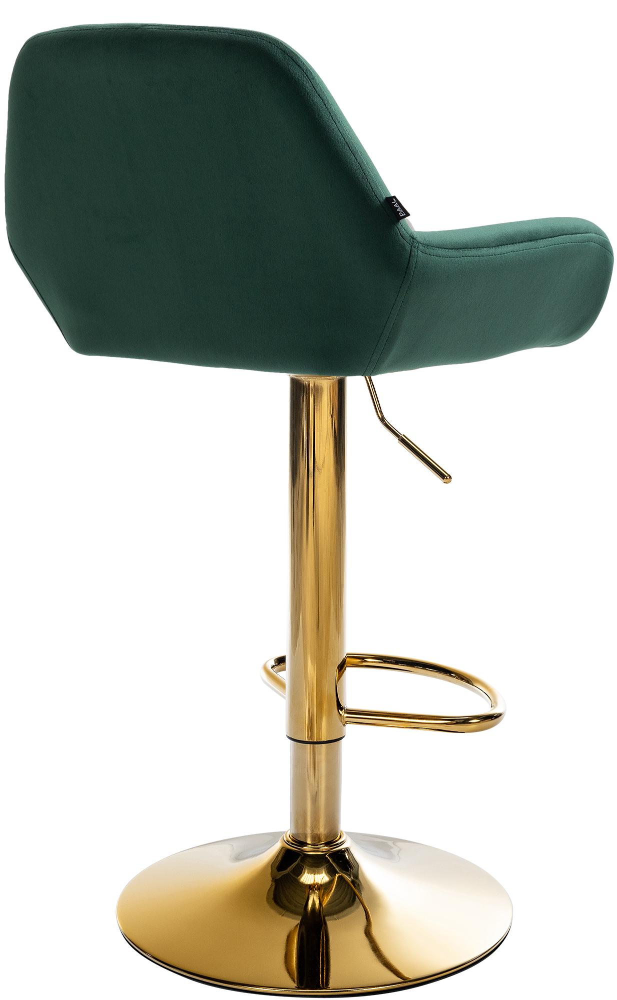 Tabouret de bar Braga or velours