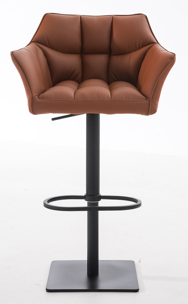 Lot de 2 tabourets de bar Damaso en similicuir