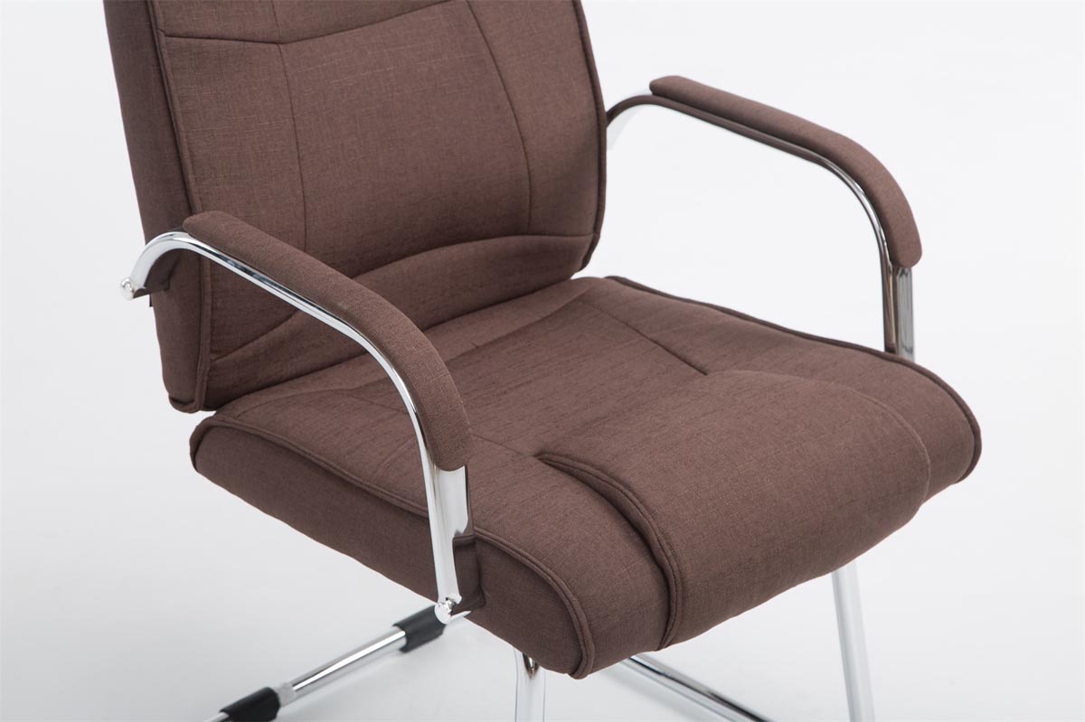 Chaise visiteur Attila tissu