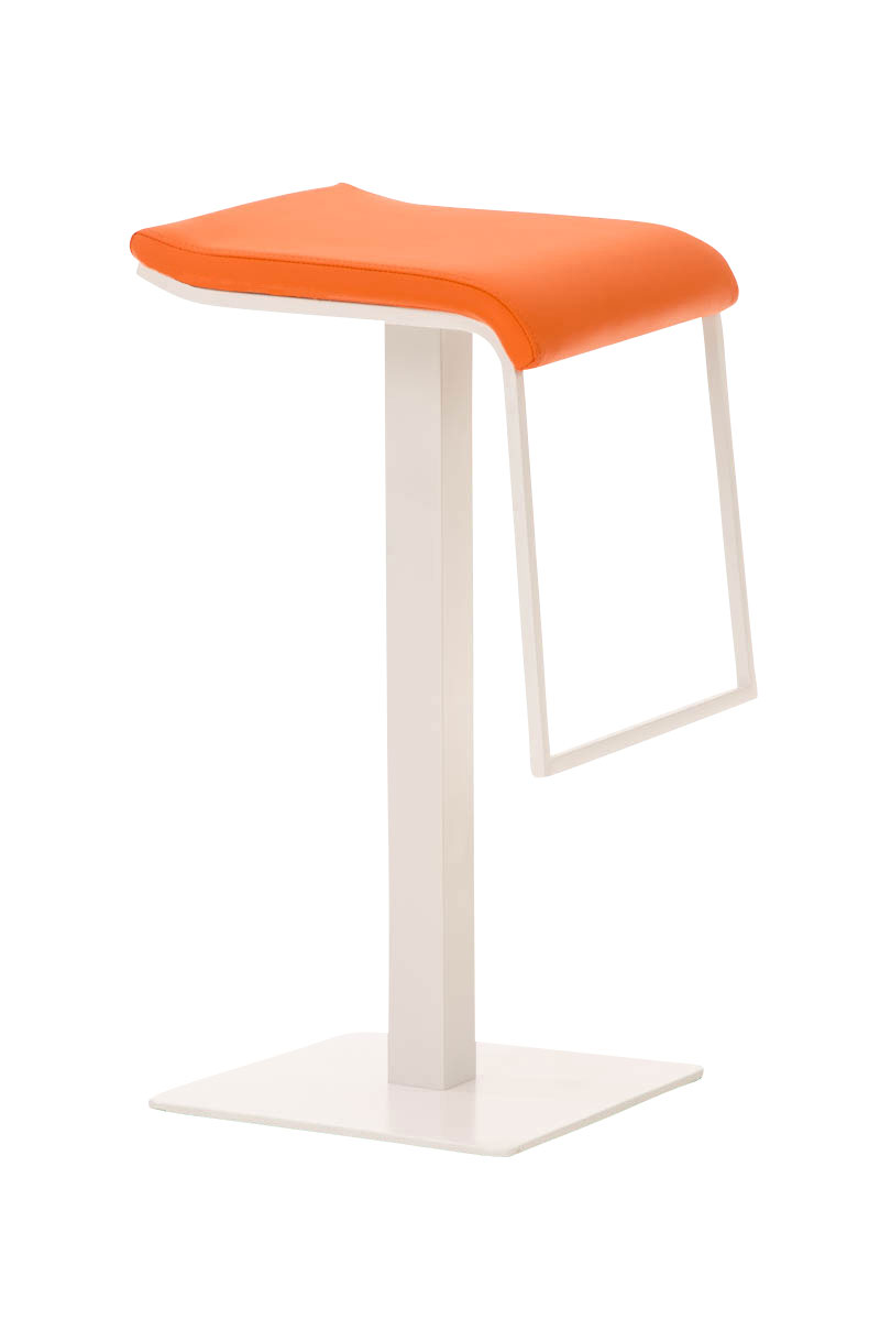 Tabouret de bar Lameng W78 en Similicuir pied en métal