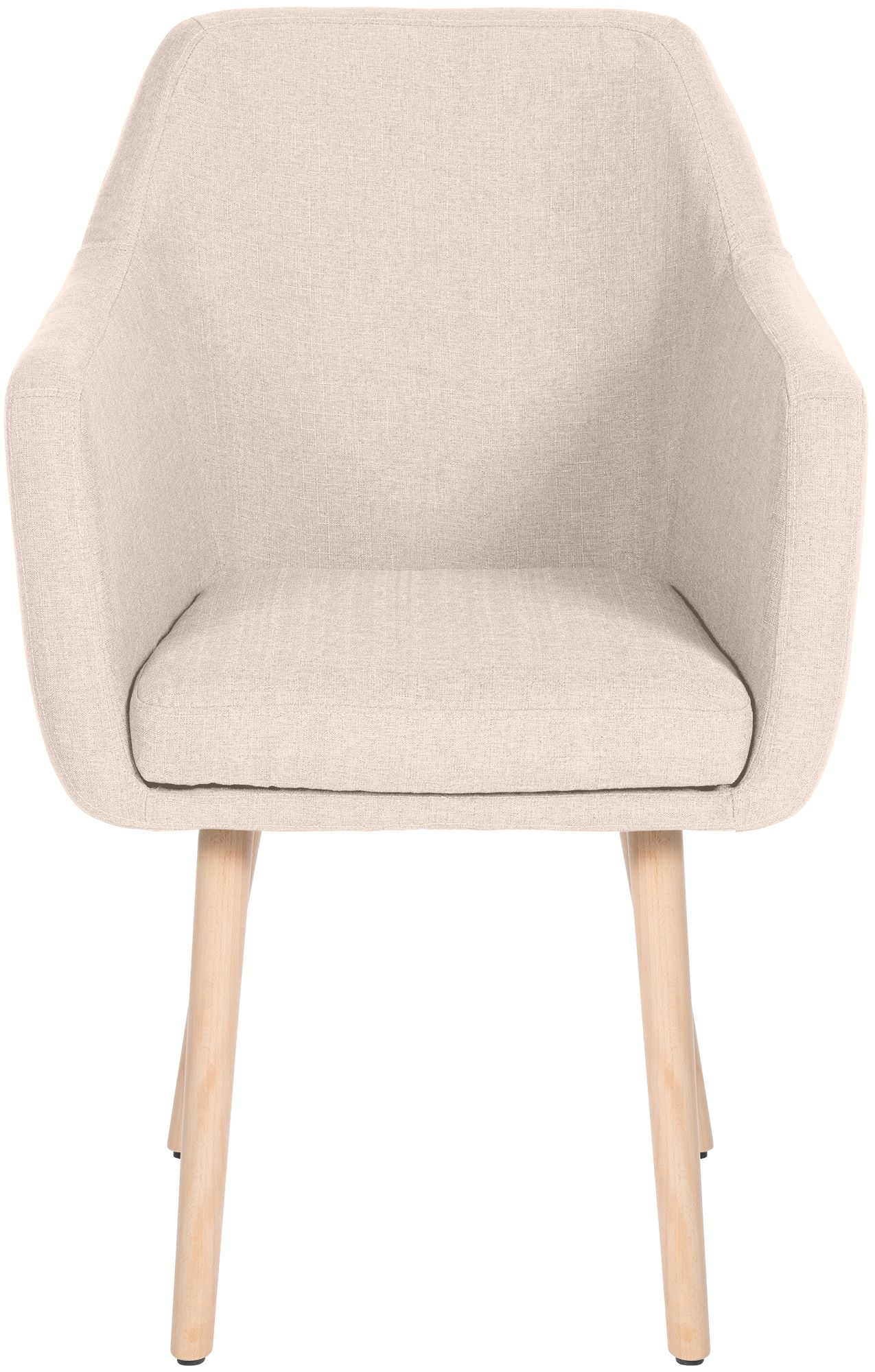 Chaise de salle à manger Utrecht en tissu avec pieds en bois