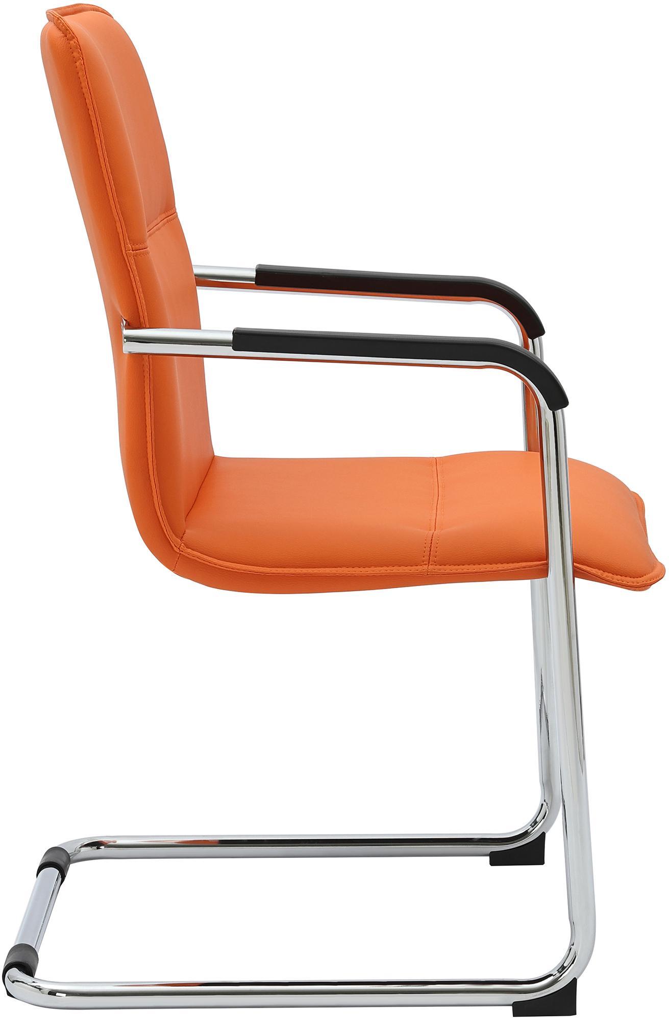 Lot de 2 chaises cantilever Seattle en similicuir