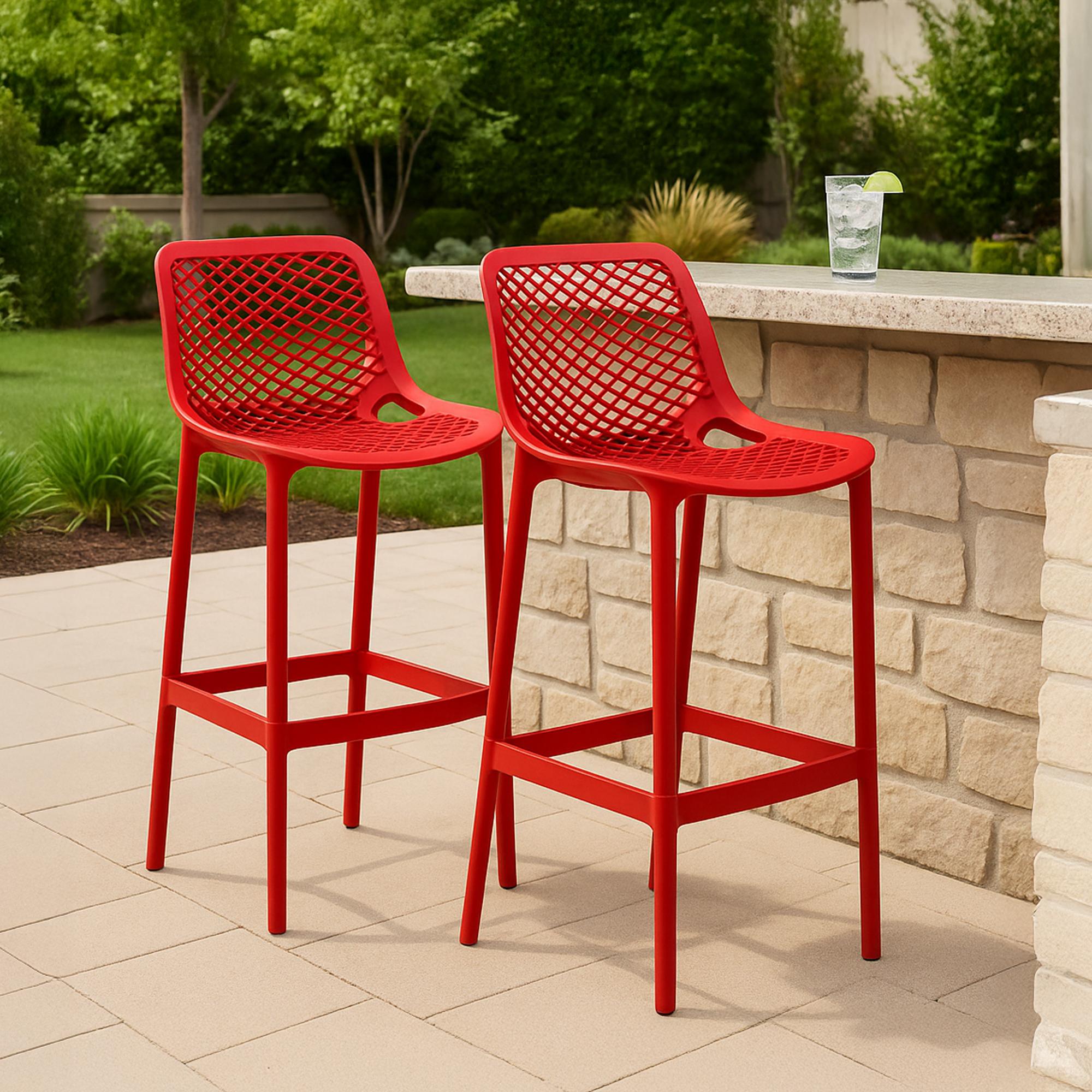 Lot de 2 tabourets de bar extérieurs Air