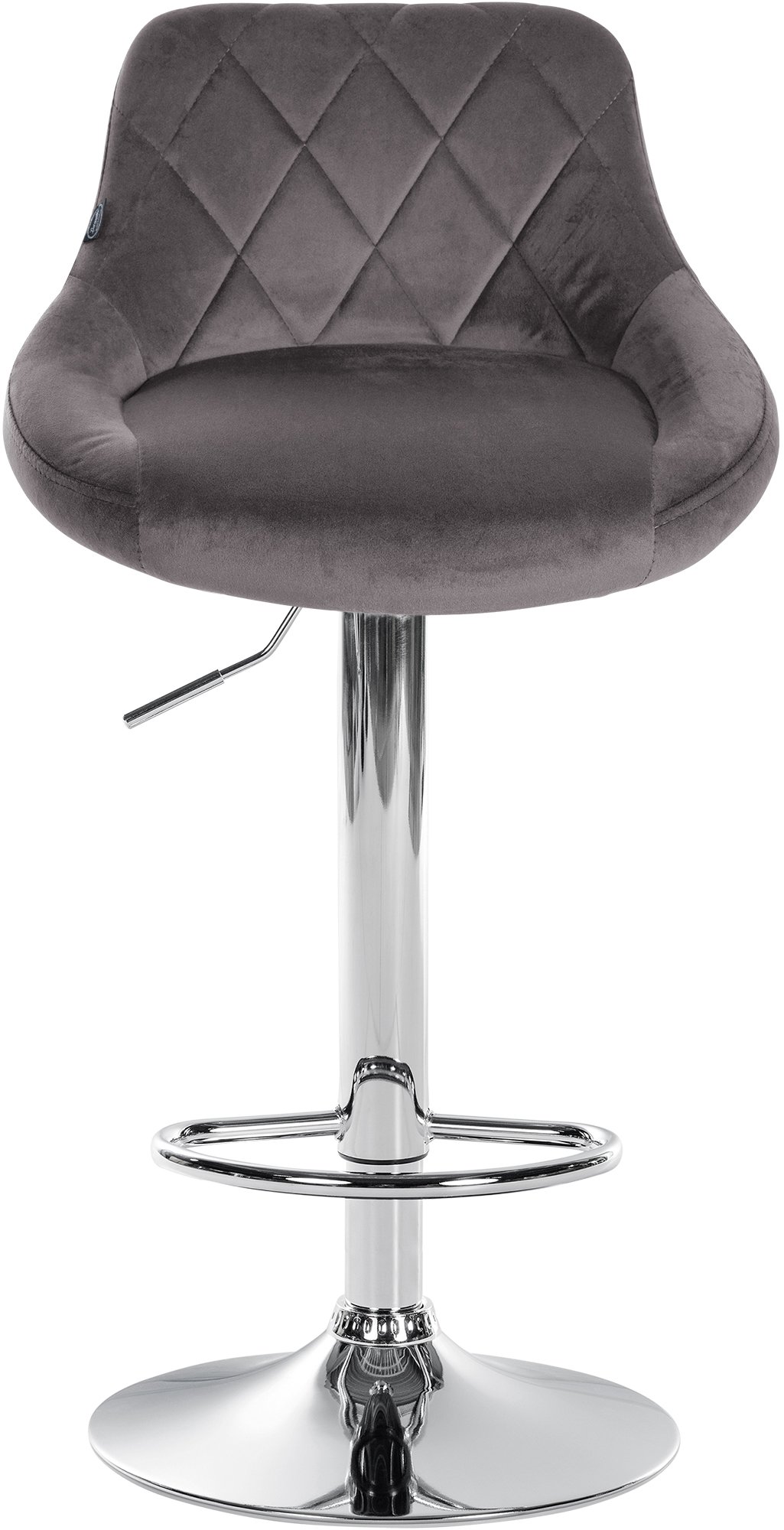 Lot de 2 tabourets de bar Lazio velours