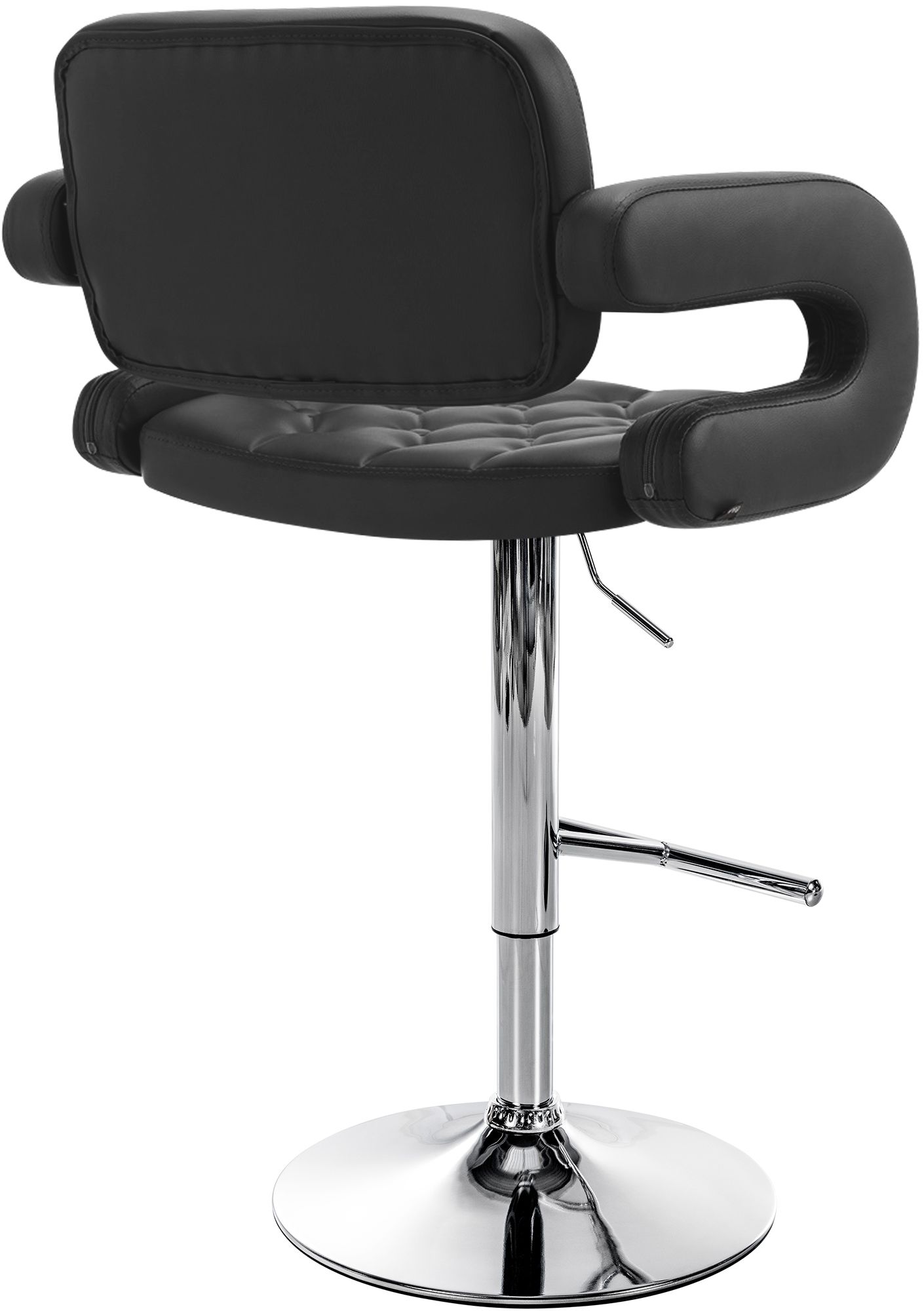 Tabouret de bar Dublin similicuir avec pied en métal