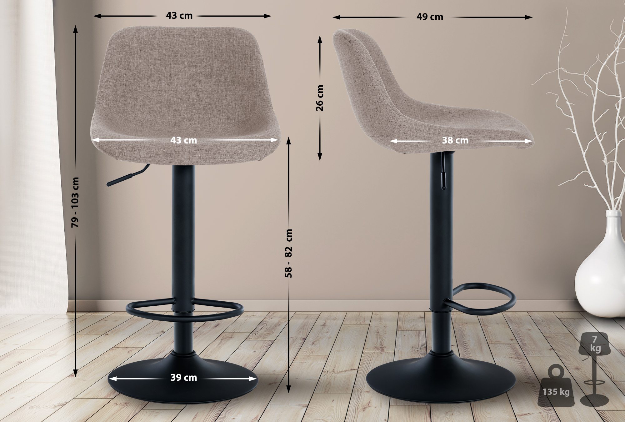 Tabouret de bar Loft