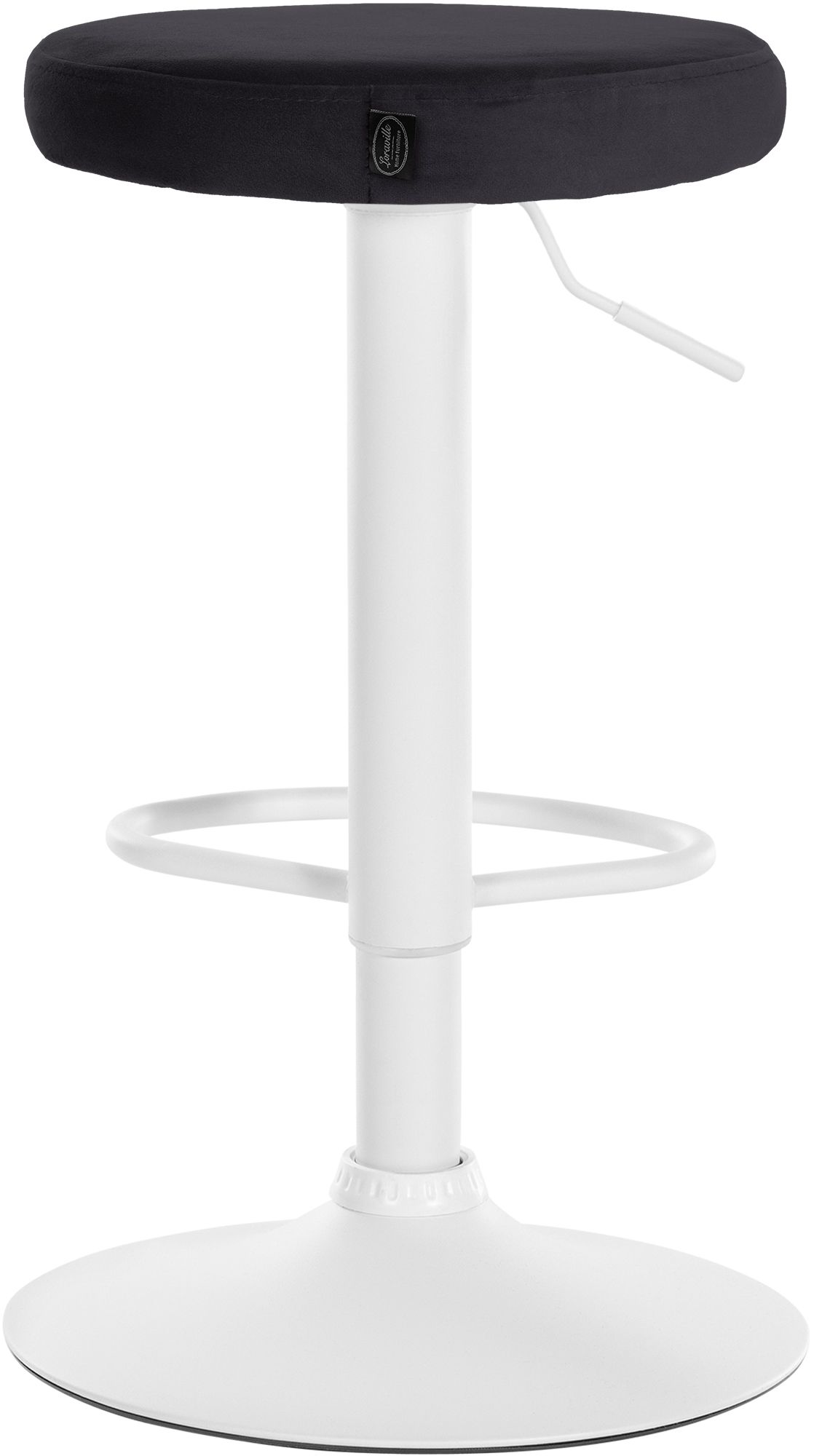 Lot de 2 tabourets de bar Ponte velours