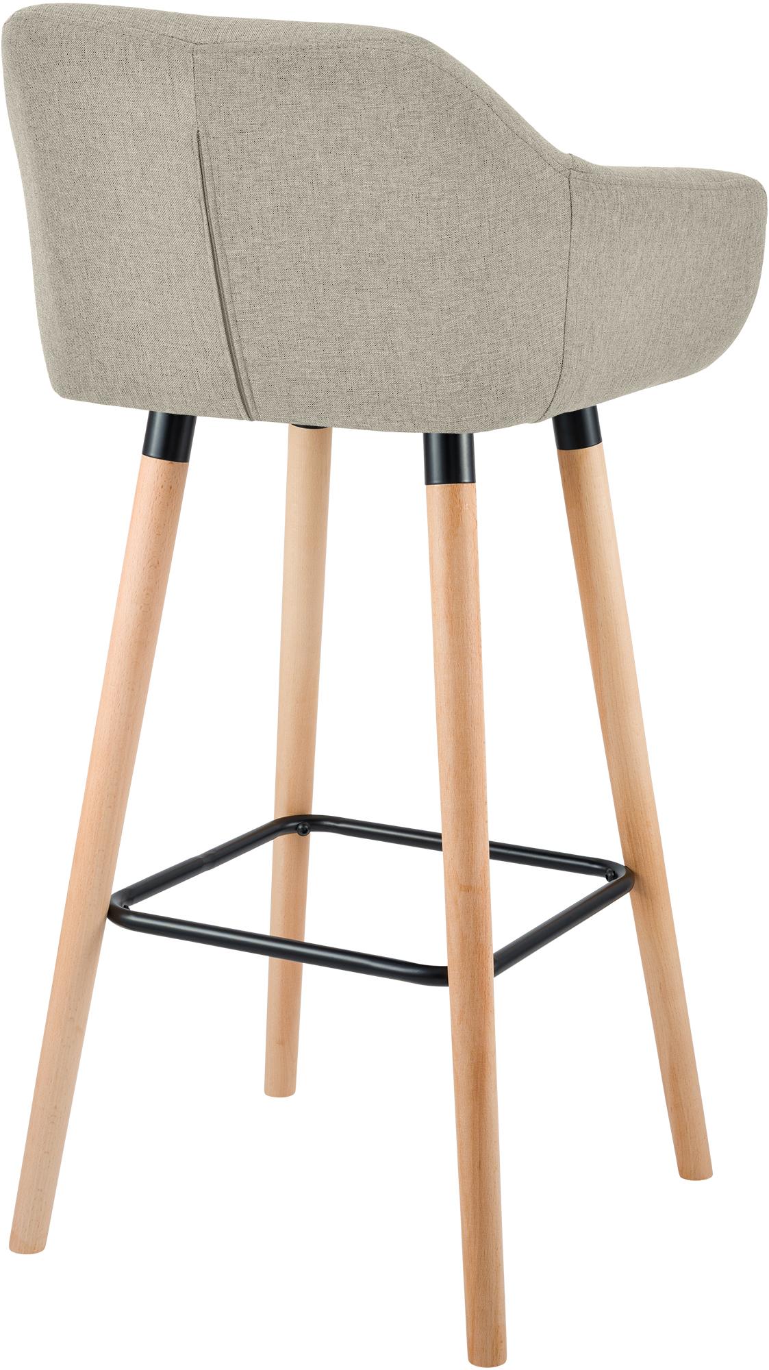 Lot de 2 tabourets de bar Grant en tissu