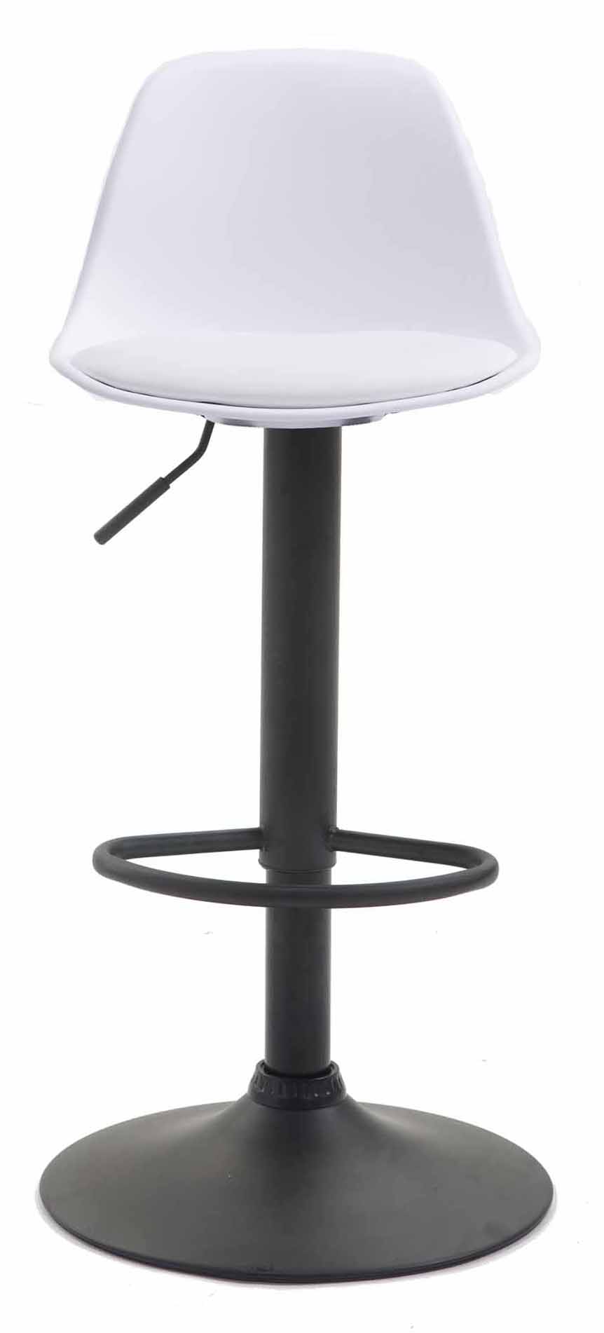 Lot de 2 tabourets de bar Kiel similicuir et coque en plastique