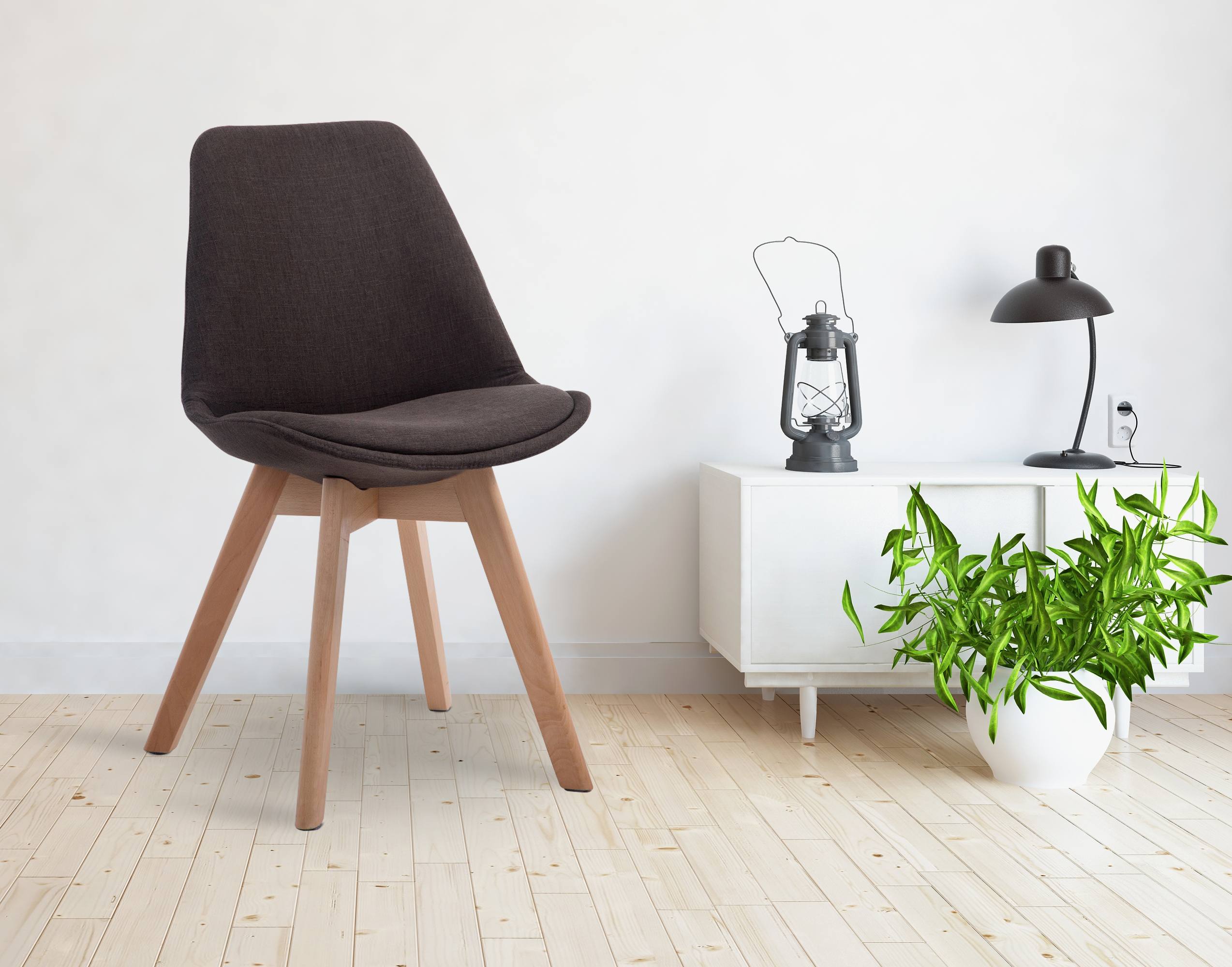 Chaise de visiteur Borneo V2 tissu