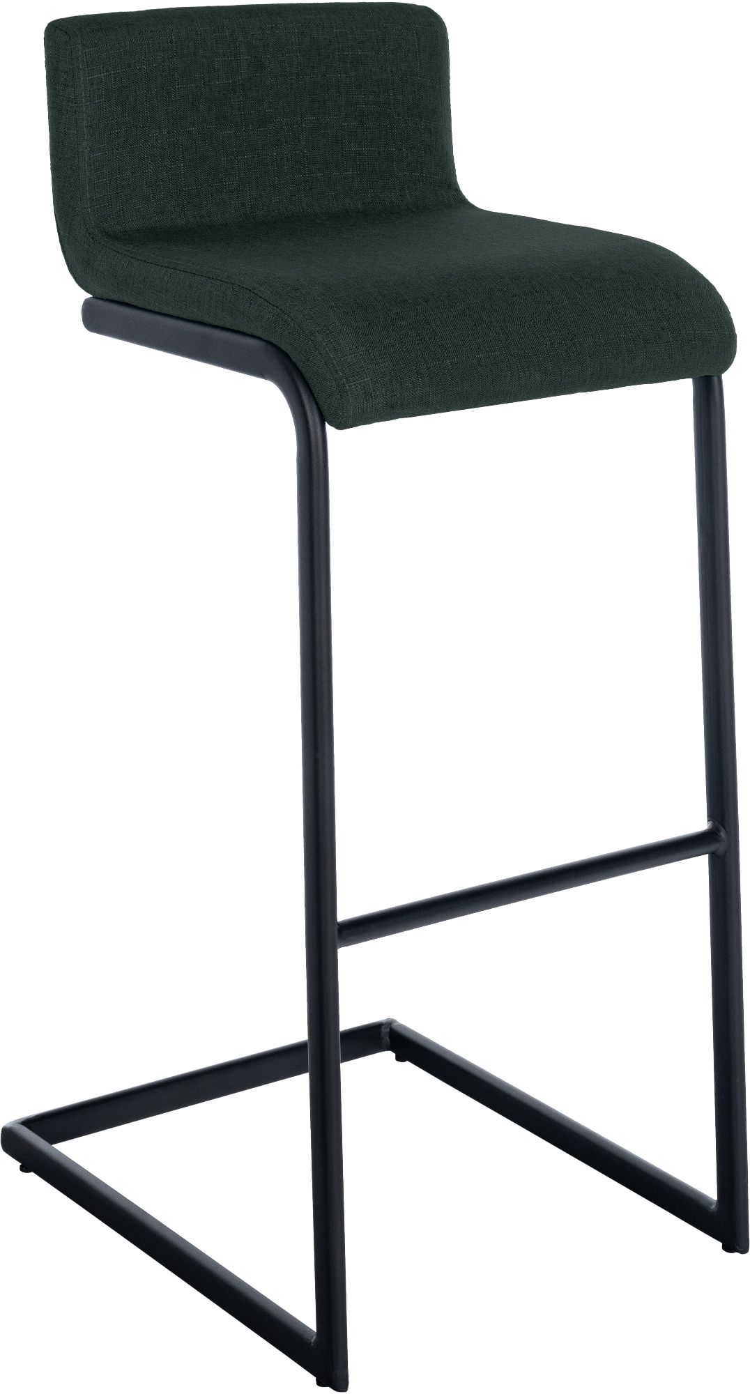 Lot de 2 Tabourets de Bar Newport, Piétement Métallique Noir