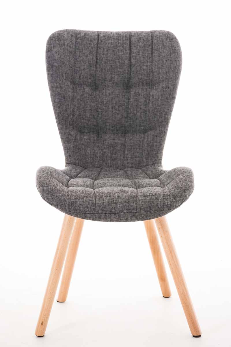 Chaise de salle à manger Elda en tissu rembourré