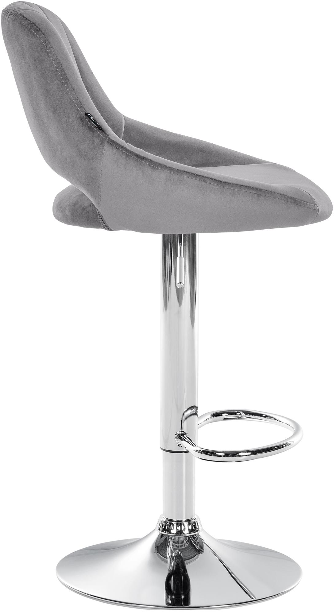 Tabouret de bar Milet en velours
