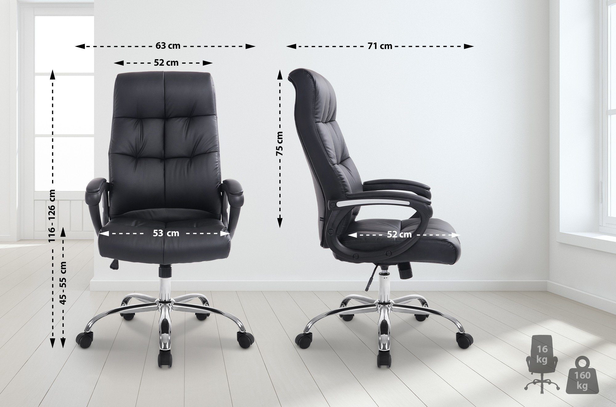 Fauteuil de bureau Poseidon