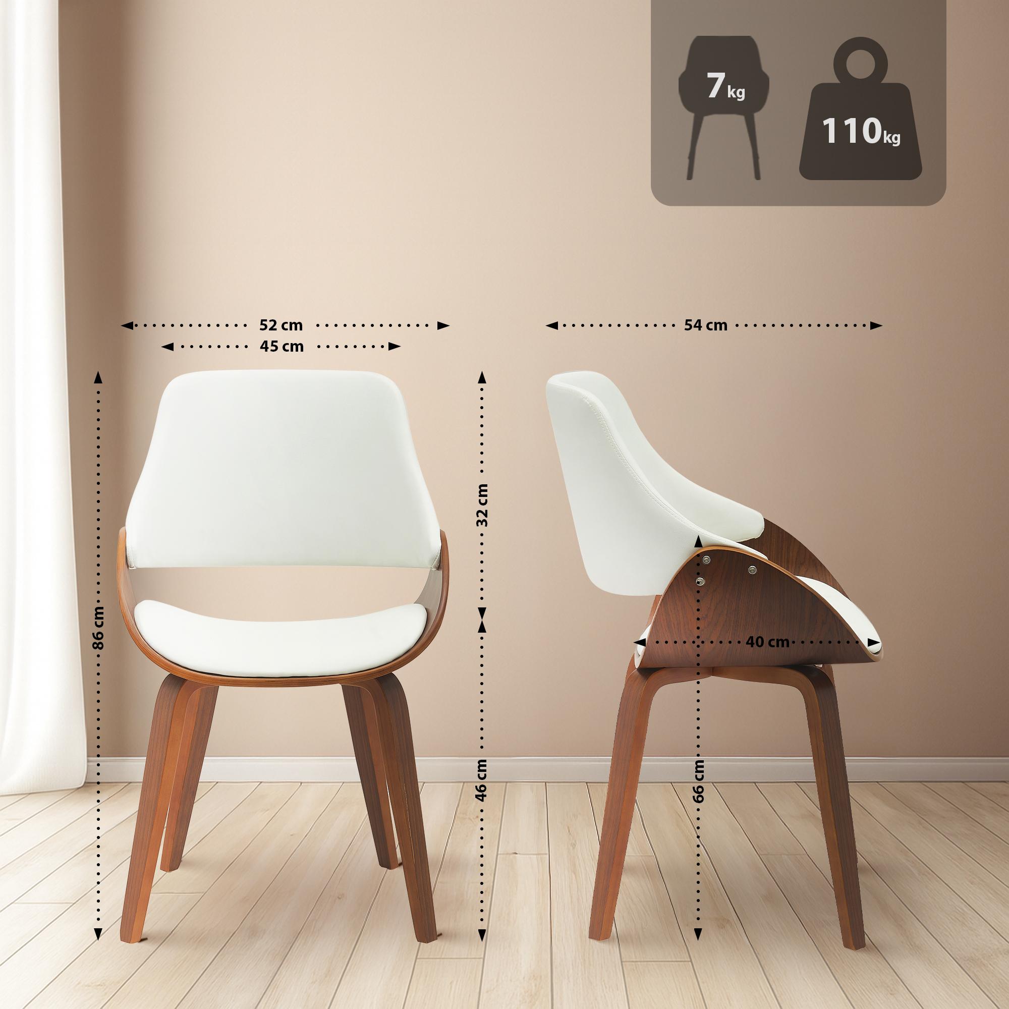 Lot de 2 chaises de salle à manger Vangale