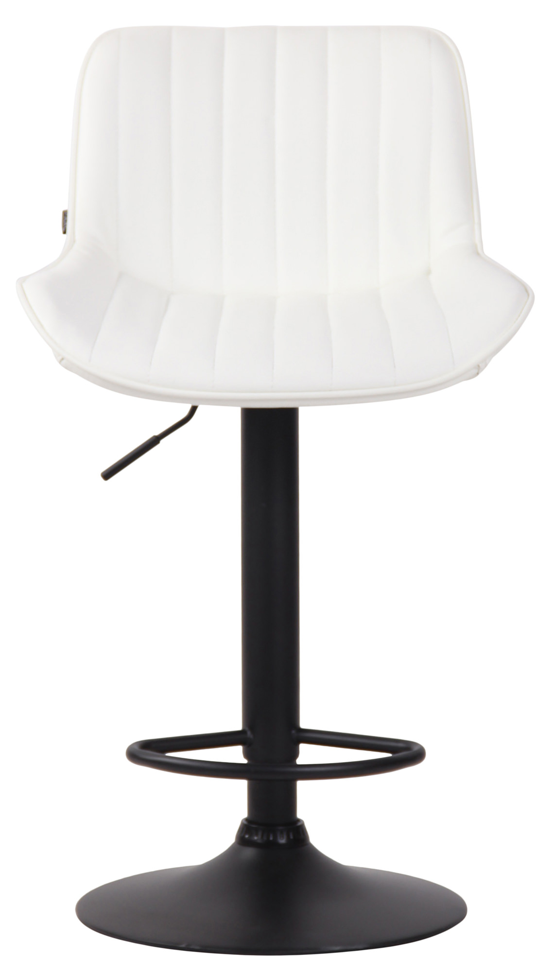 Tabouret de bar Lentini en Similicuir avec Piètement trompette en Métal