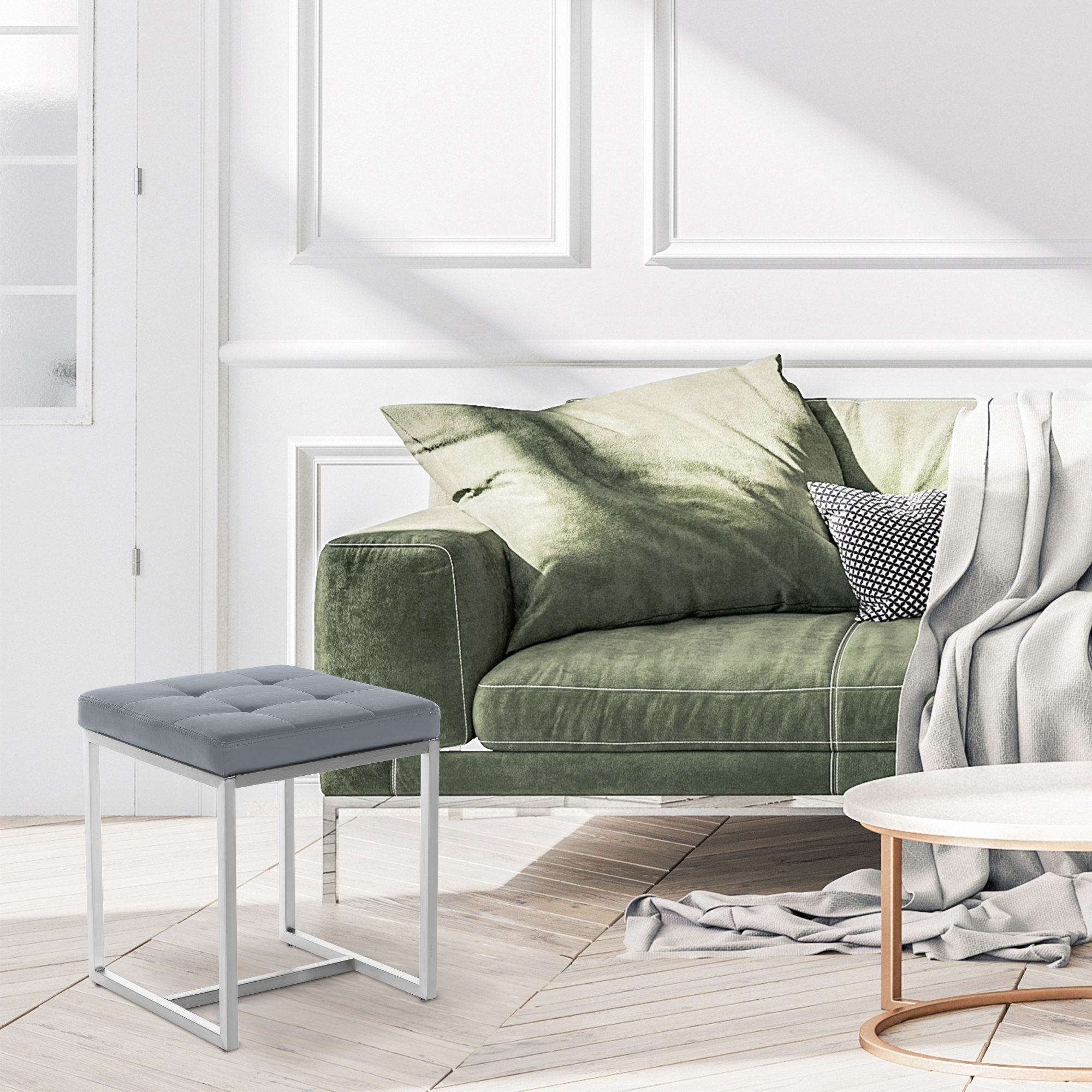Tabouret cuisine Barci similicuir