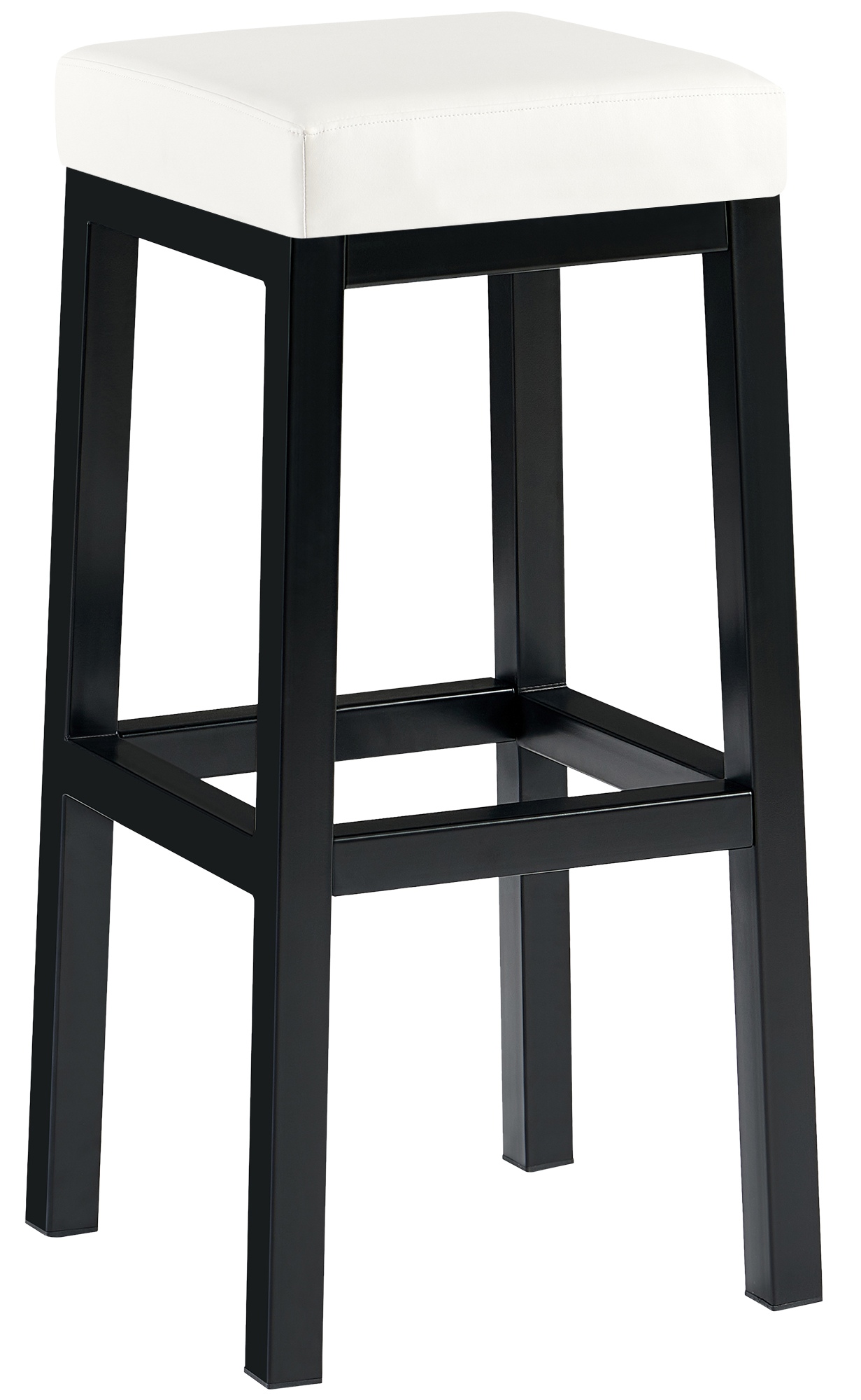 Tabouret de bar Taylor hauteur d'assise 83 cm piètement métal noir