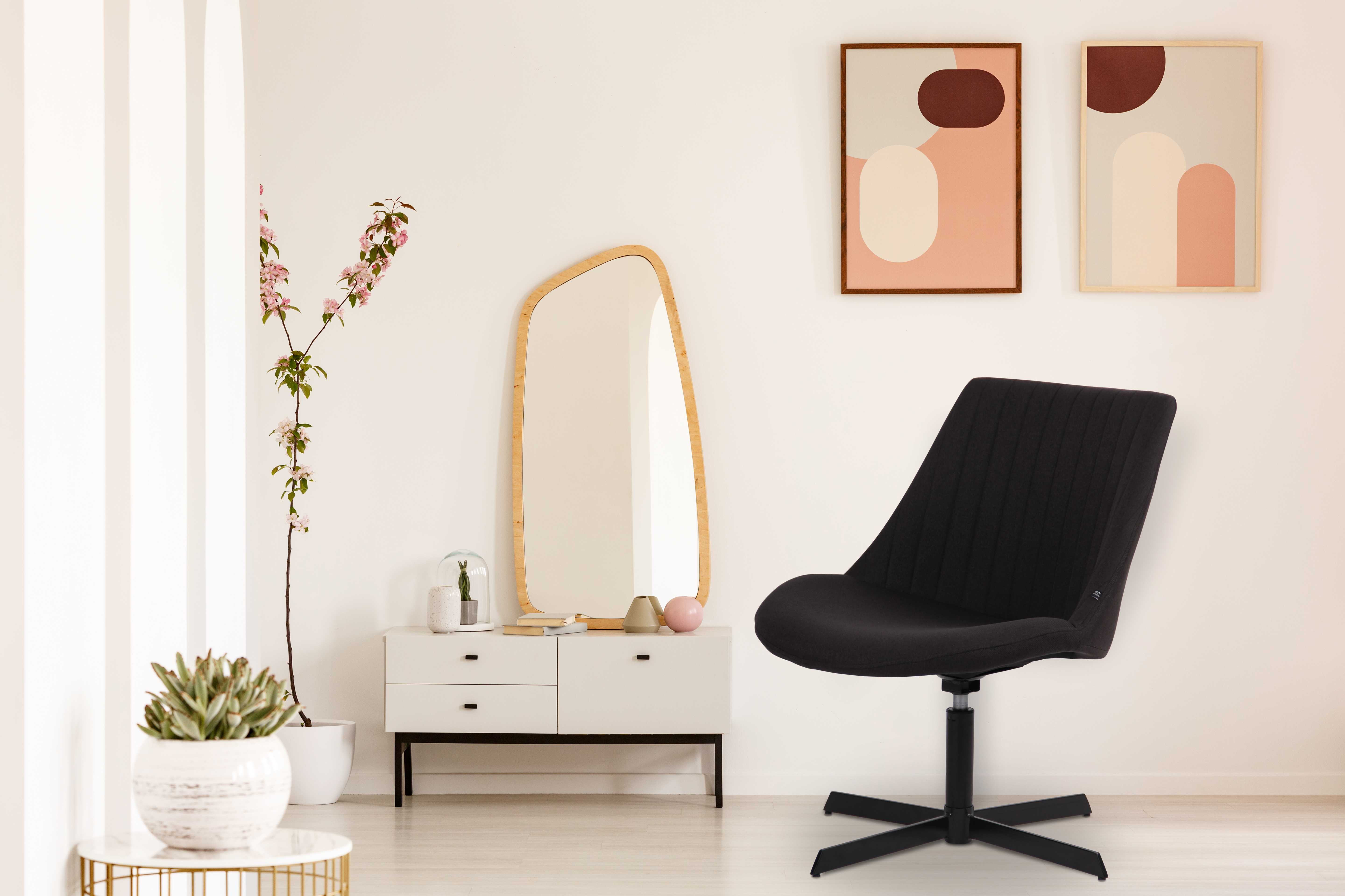 Chaise lounge Granby en Tissu avec Pied en métal