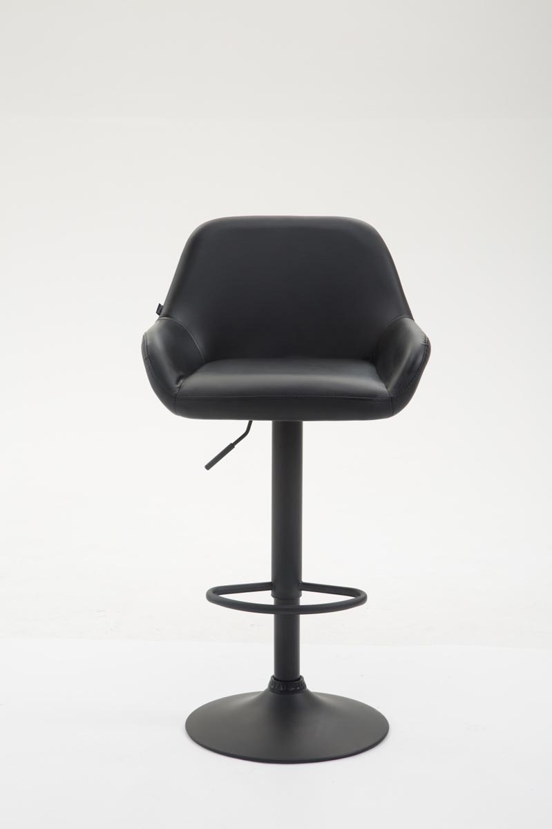 Tabouret de bar Braga similicuir avec pied en métal