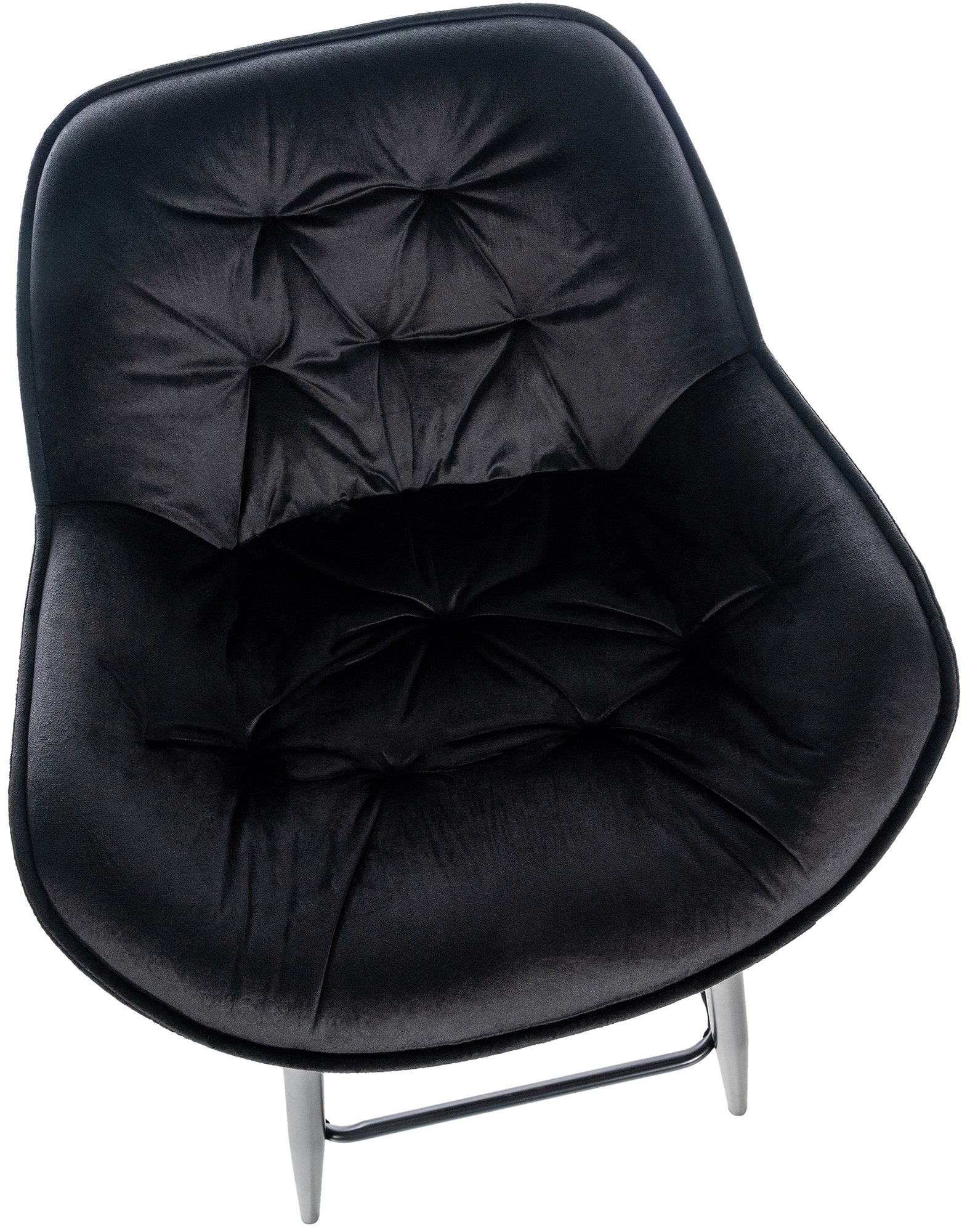 Tabouret de bar Gibson velours hauteur d'assise 76 cm