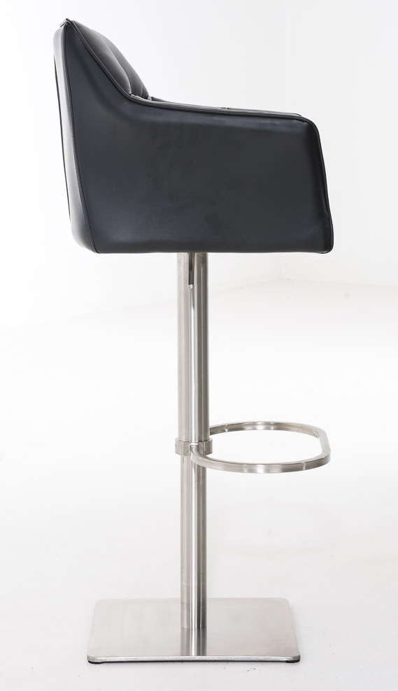 Lot de 2 tabourets de bar Damaso en similicuir