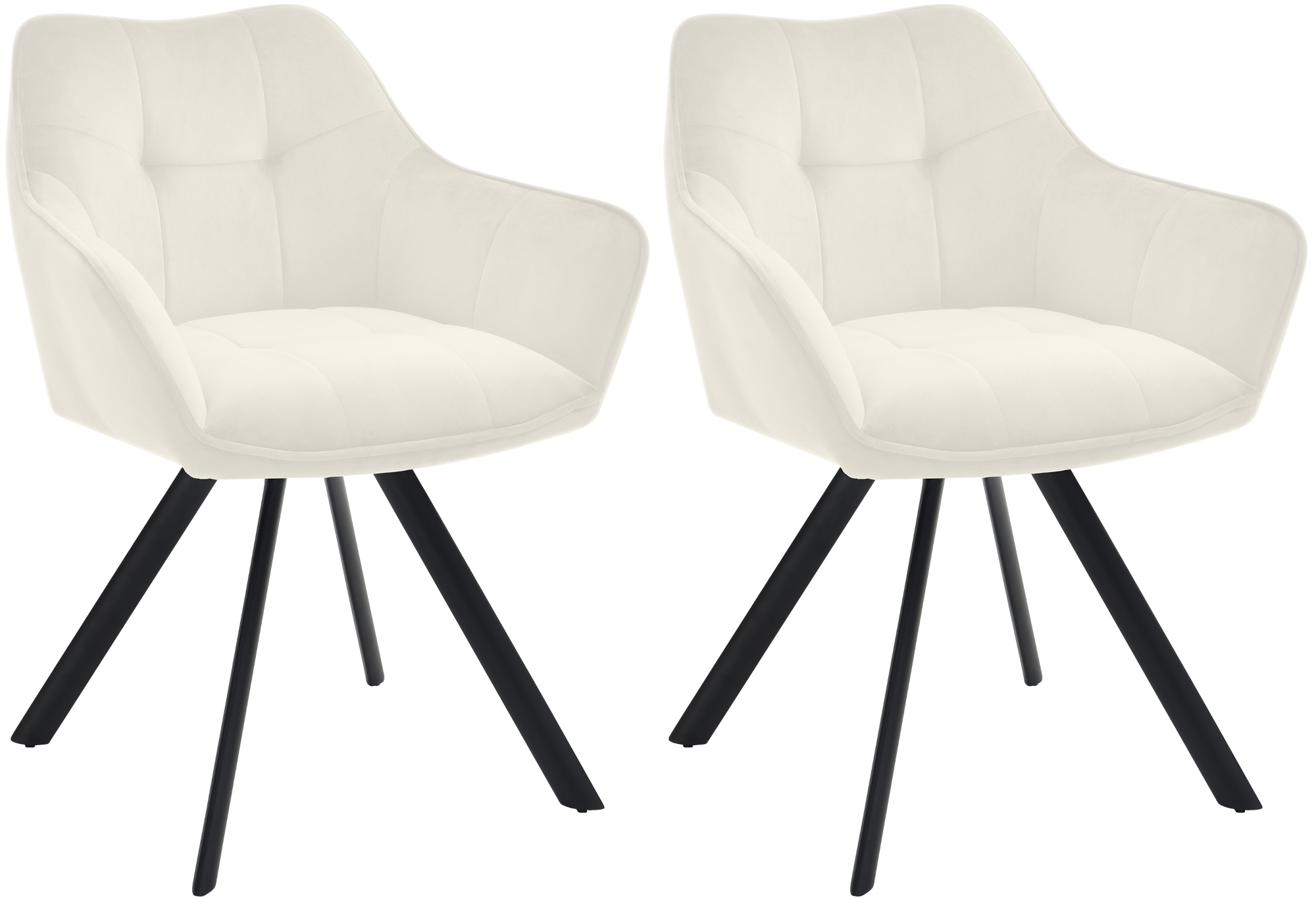 Lot de 2 chaises de salle à manger Scott