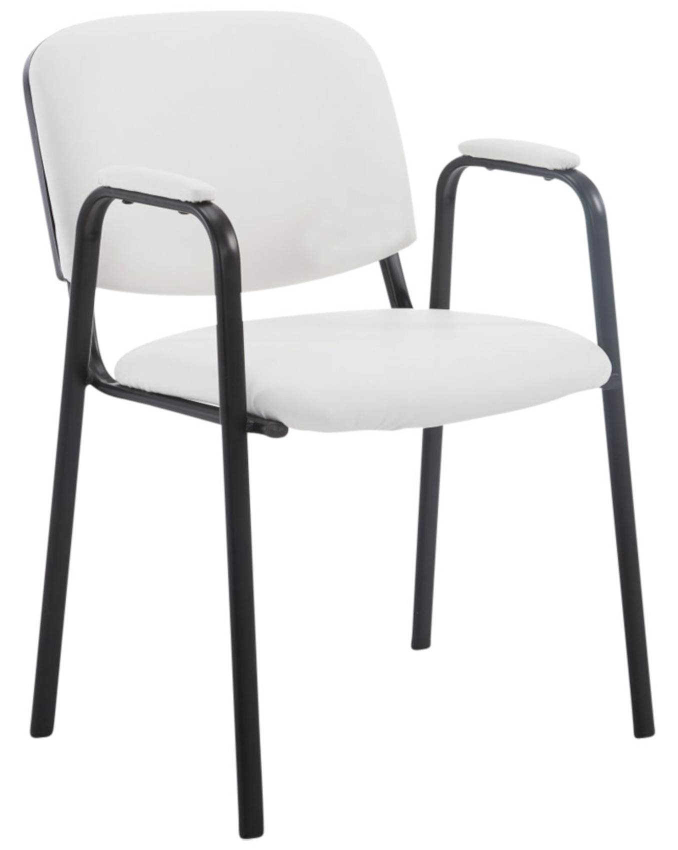 Lot de 4 chaises empilables Ken Pro en simili cuir