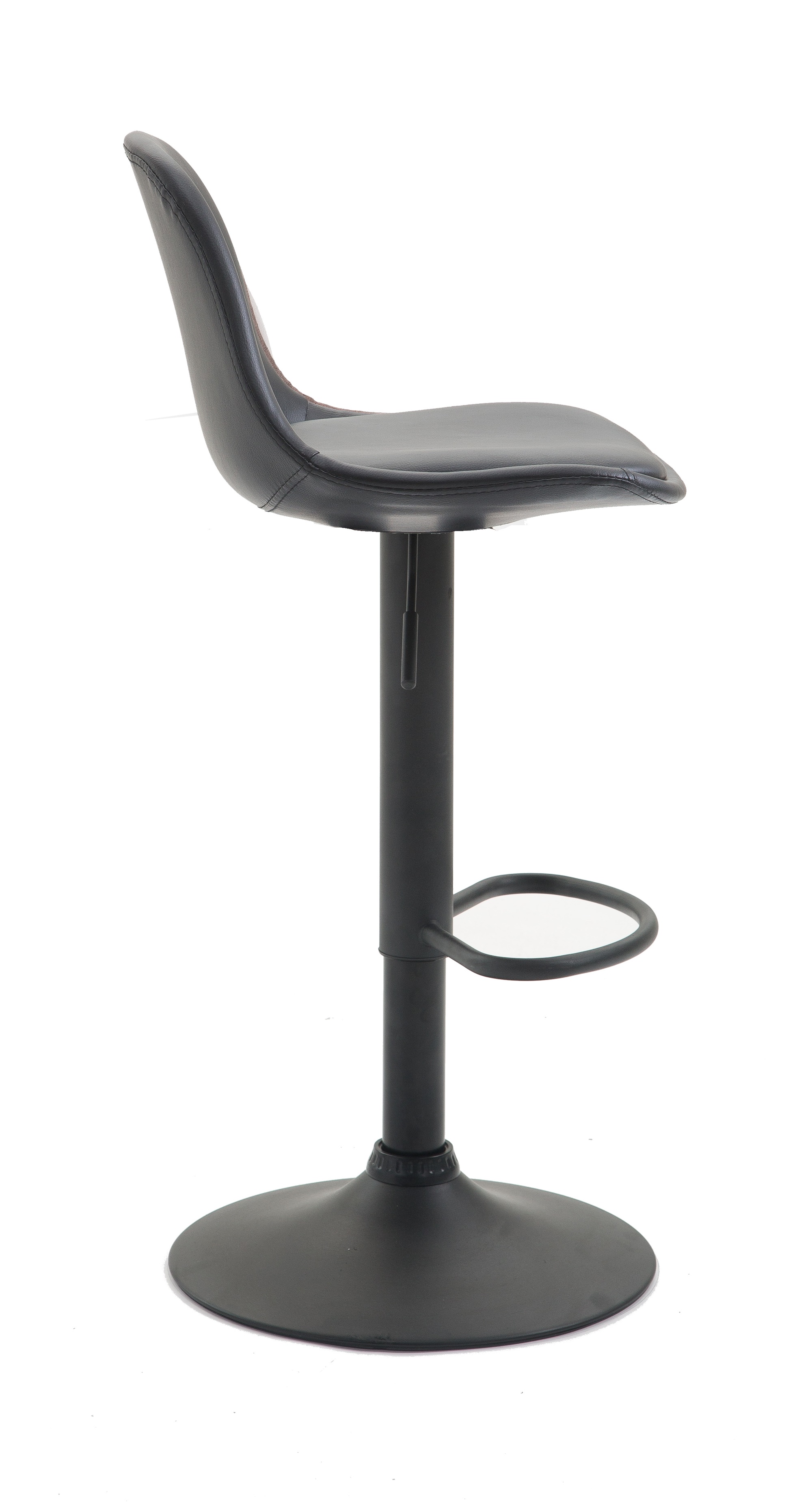 Tabouret de bar  Kiel assise et dossier rembourrés similicuir