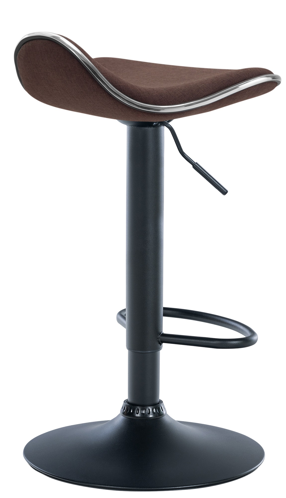 Tabouret de bar Shanghai tissu avec pied en métal