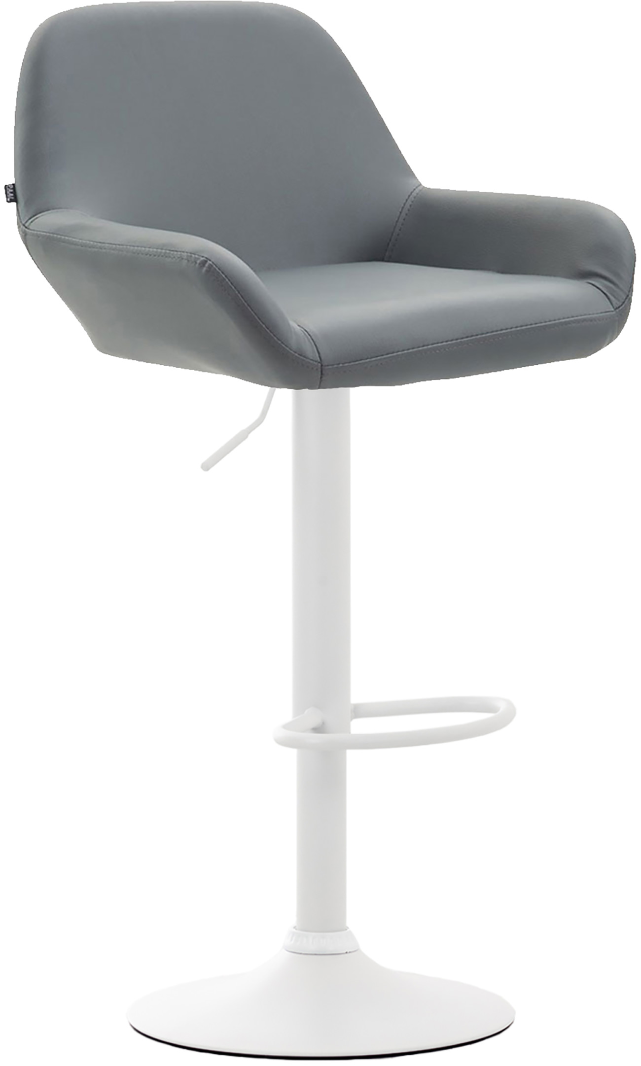 Lot de 2 tabourets de bar Braga en Similicuir
