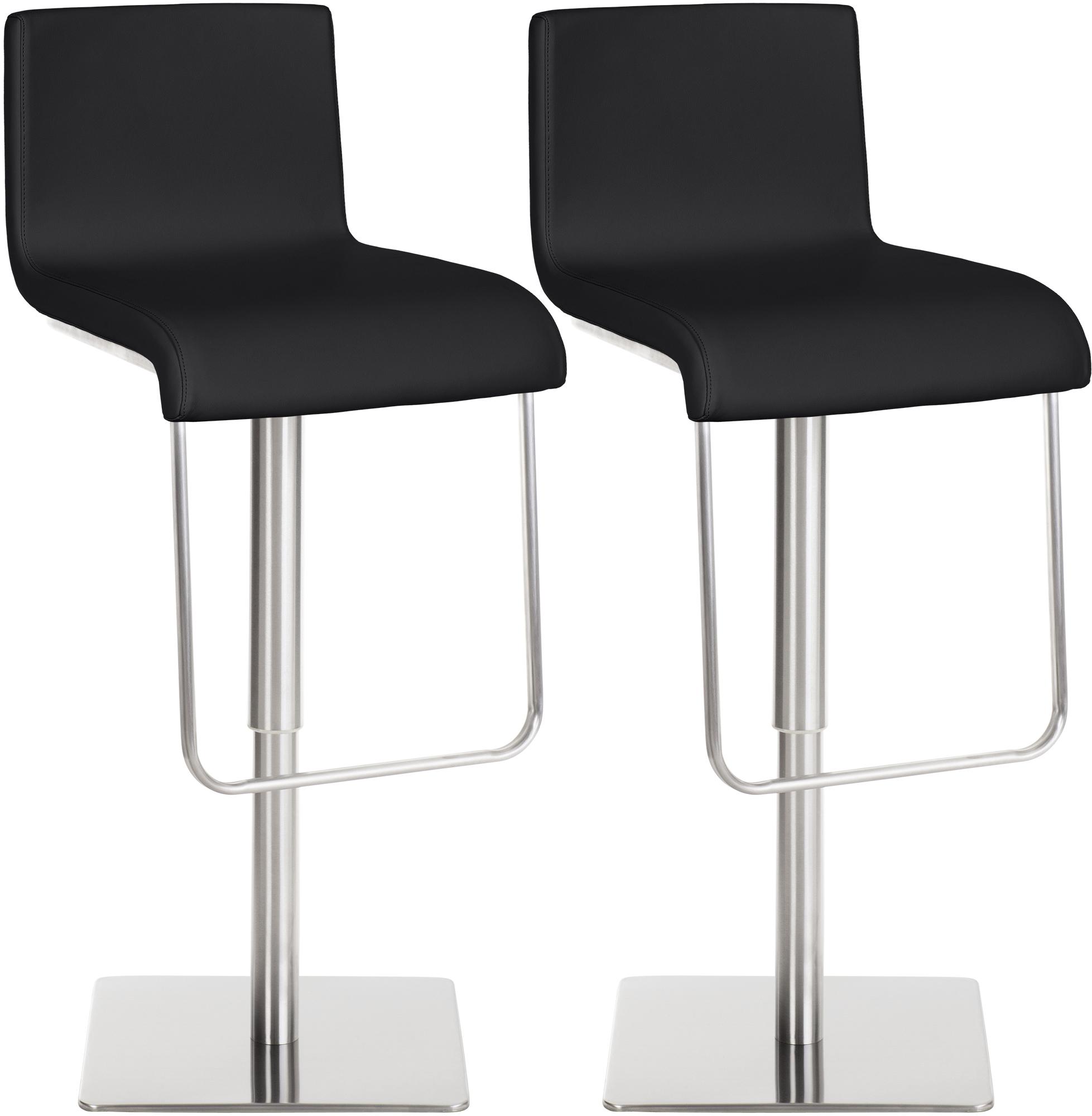 Lot de 2 tabourets de bar Limon en similicuir